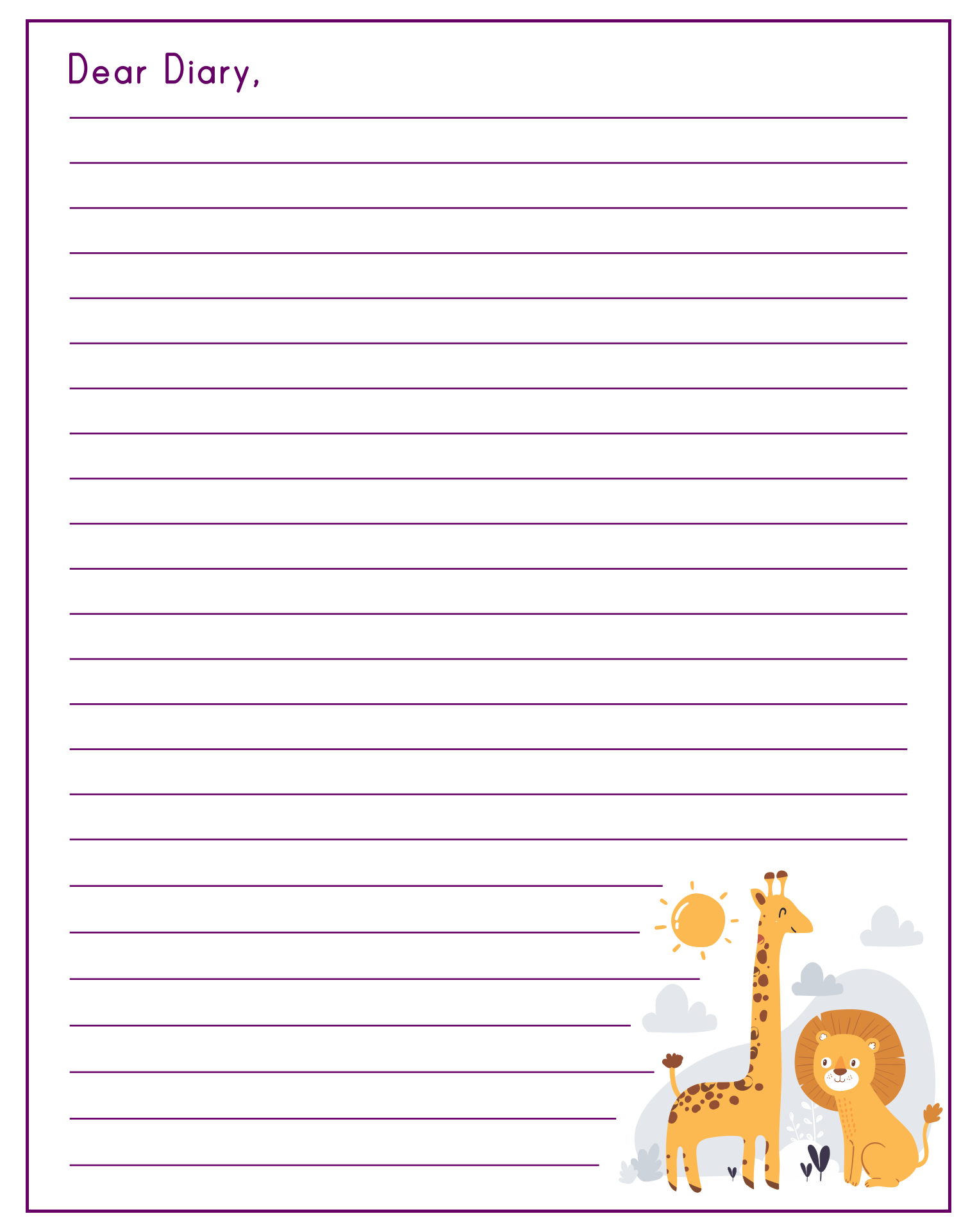 8 Best Printable Journal Paper Templates Printablee C - vrogue.co