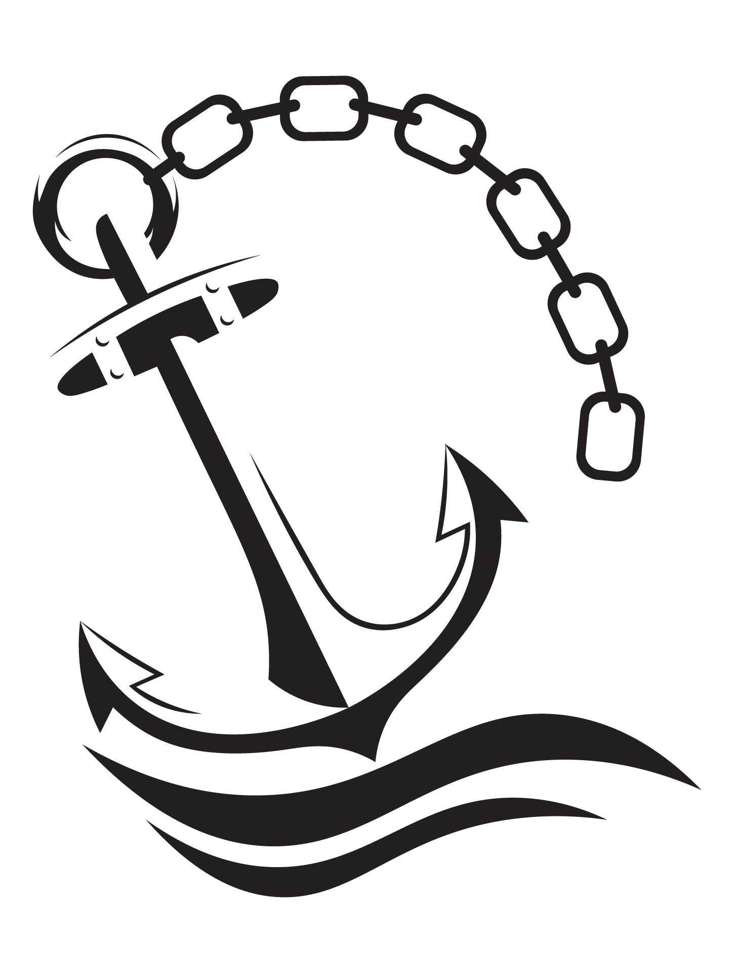 Anchor Stencil Printable