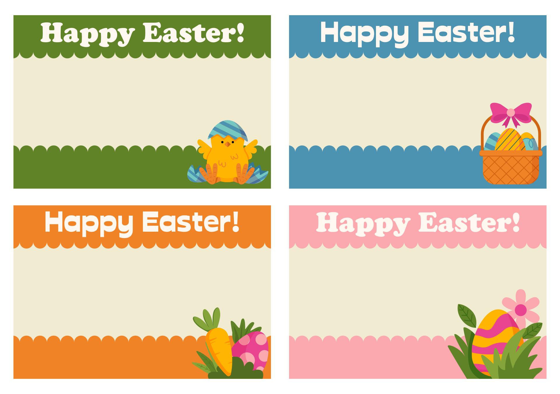  Printable Easter Basket Name Tags