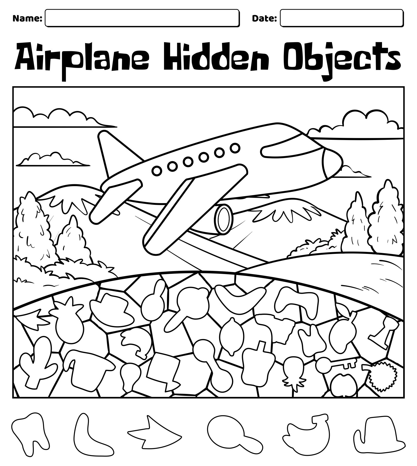 Printable Hidden Object Puzzles Adults