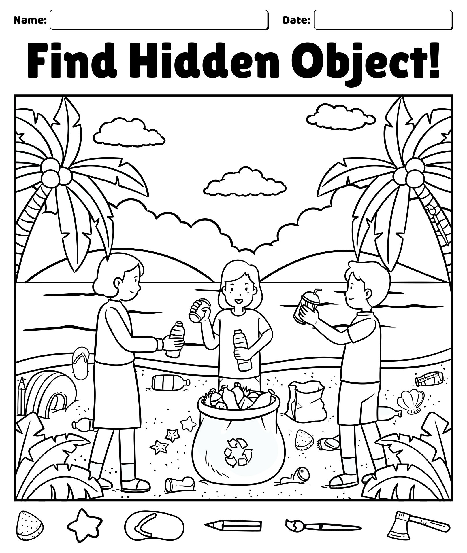 Hidden Object Worksheets 12 Free PDF Printables Printablee