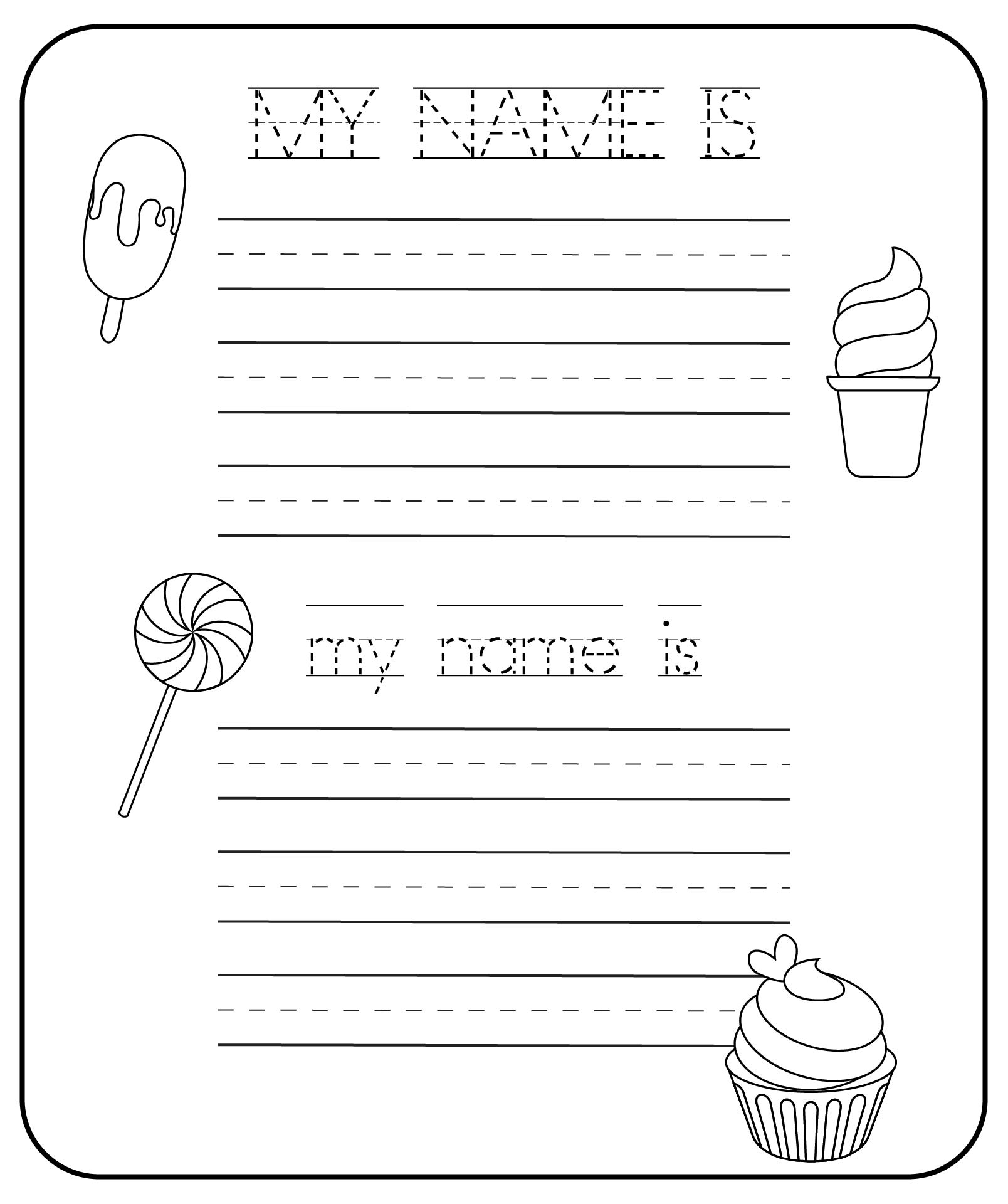 Free Printable Name Tracing Worksheets Pdf