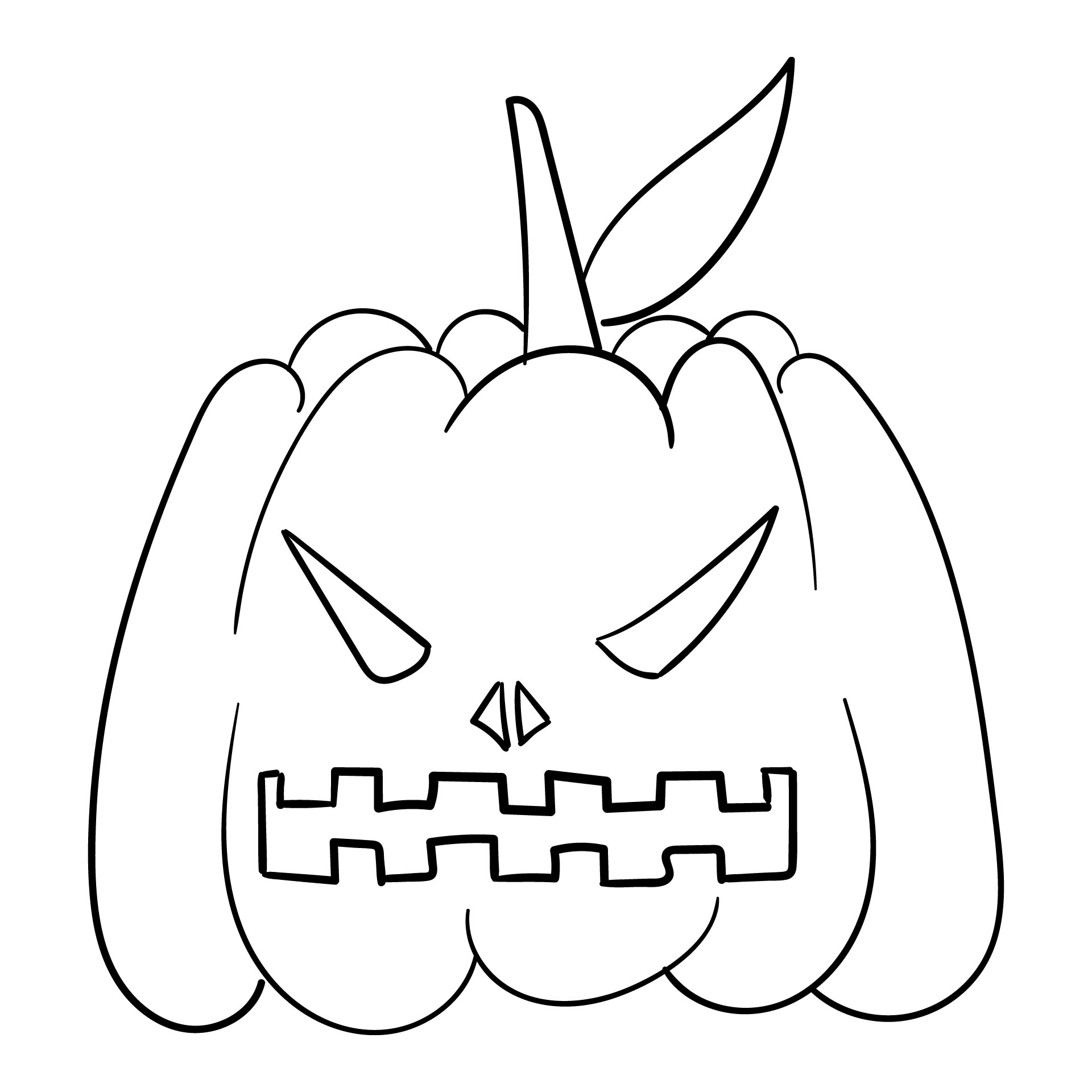 Kids Halloween Pumpkin Coloring Pages