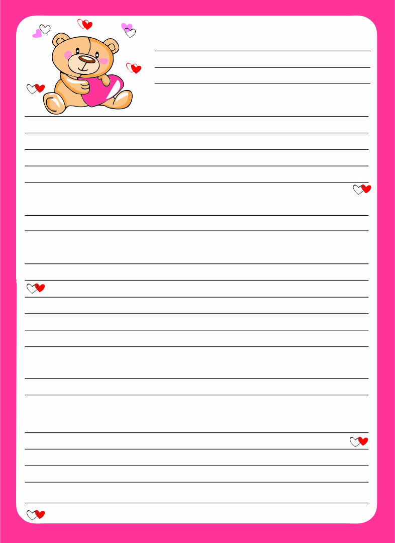 21 Best Free Printable Letter Writing Paper For Kids - printablee.com Pertaining To Letter Writing Template For Kids 21 Best Free Printable Letter Writing Paper For Kids - printablee.com Pertaining To Letter Writing Template For Kids