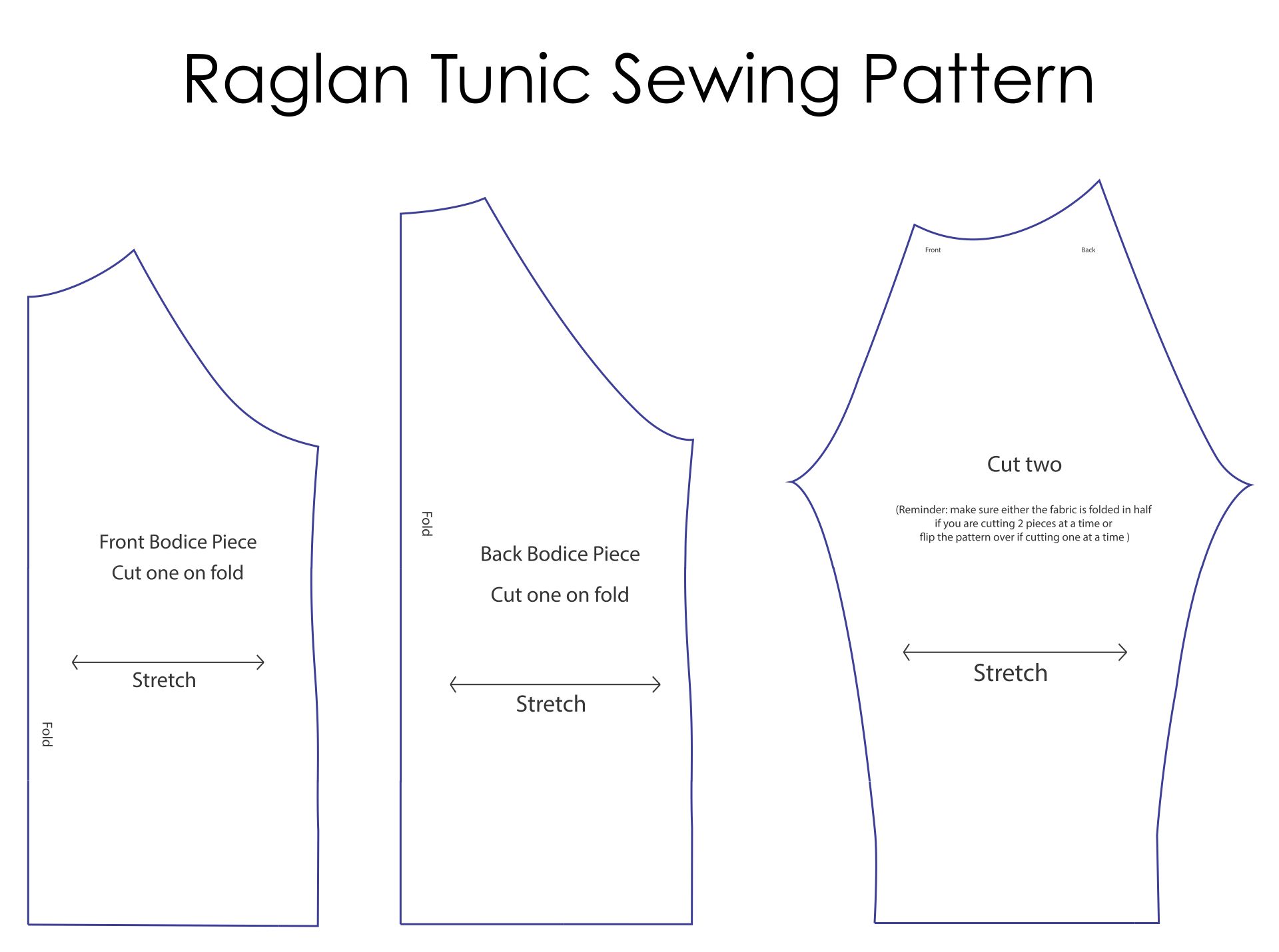 Raglan Tunic Sewing Pattern Free