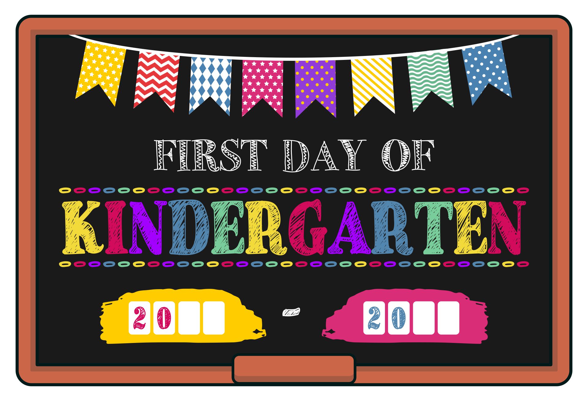 First Day of Kindergarten Printables