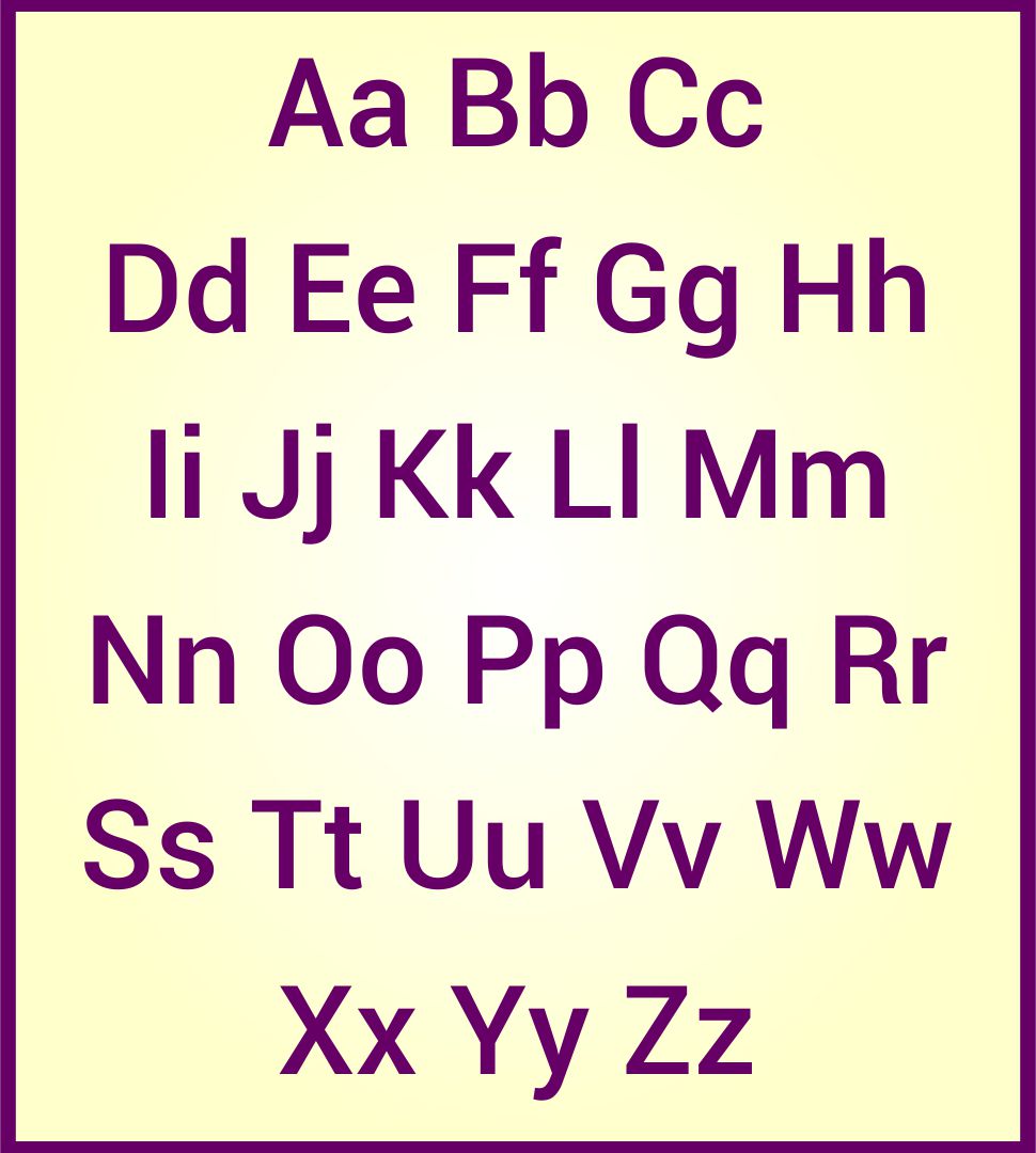 Printable Upper and Lowercase Alphabet