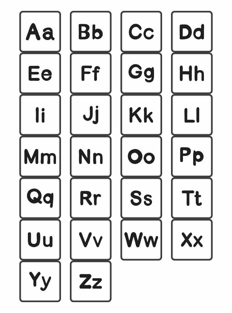 Free Printable Upper And Lower Case Alphabet Chart Printable Blog