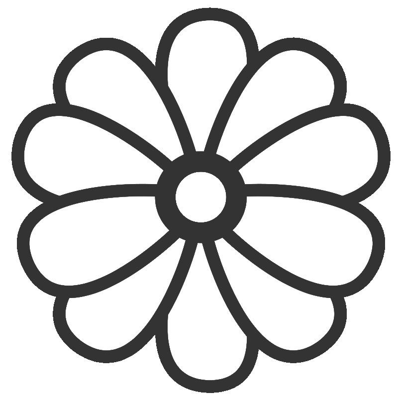 Big Flower Coloring Pages