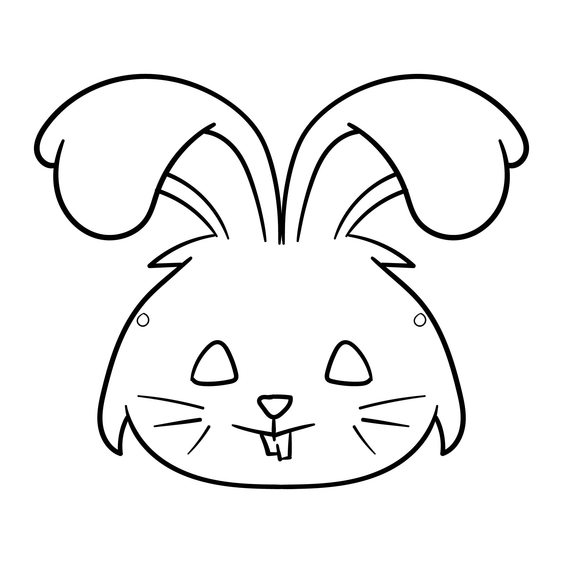 Bunny Rabbit Mask Template