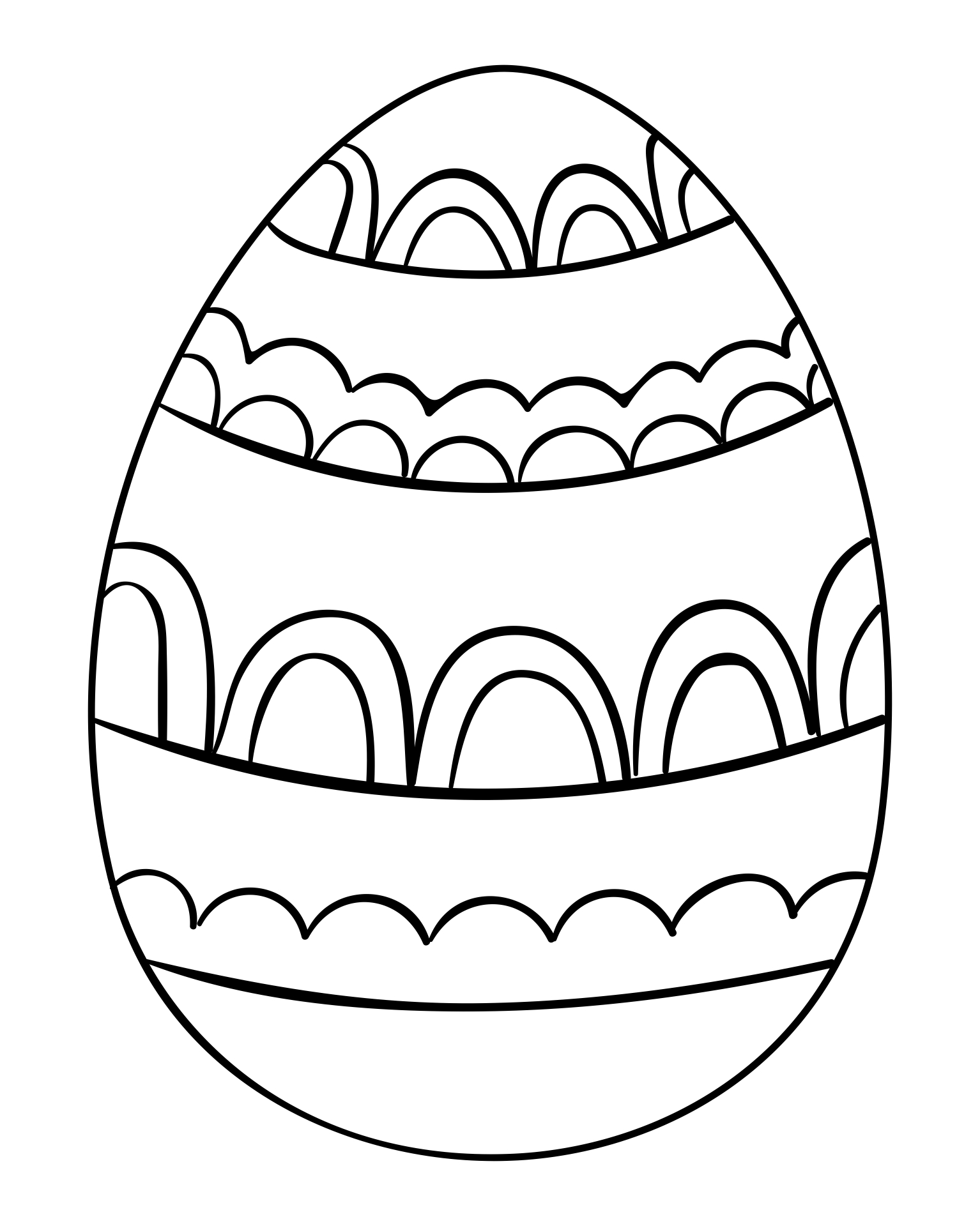 Easter Egg Coloring Pages Print