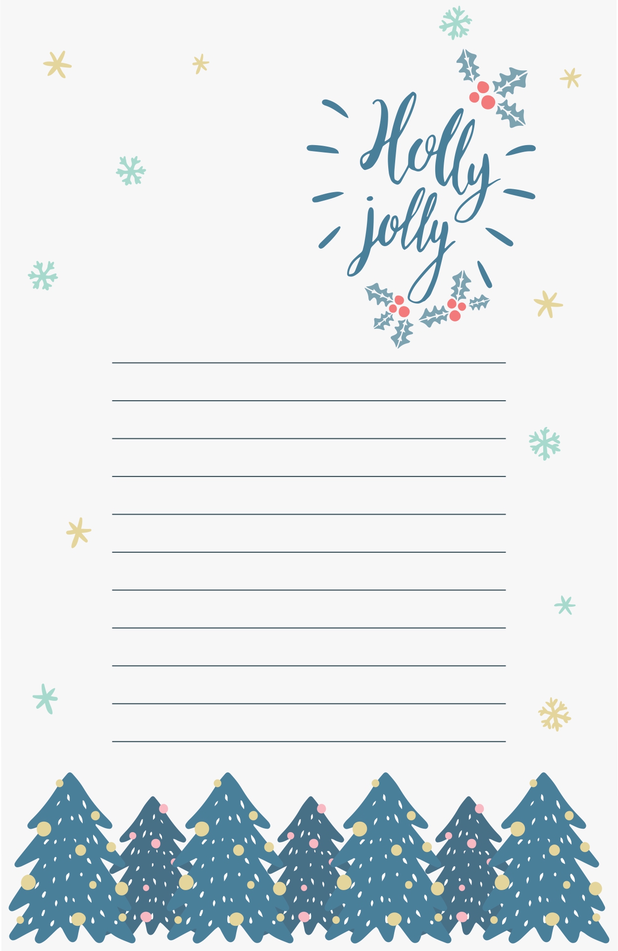 Christmas Letter Paper