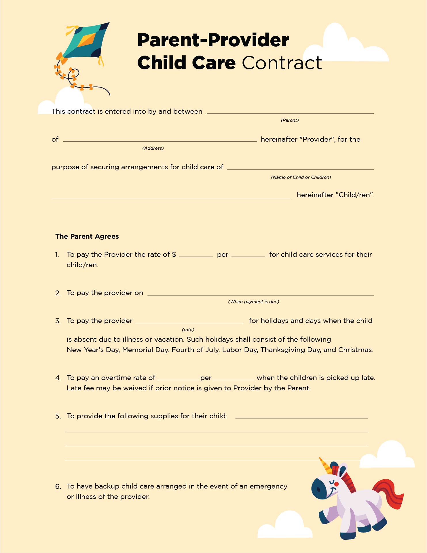 Home Day Care Forms 10 Free PDF Printables Printablee Home Day Care Forms 10 Free PDF Printables Printablee