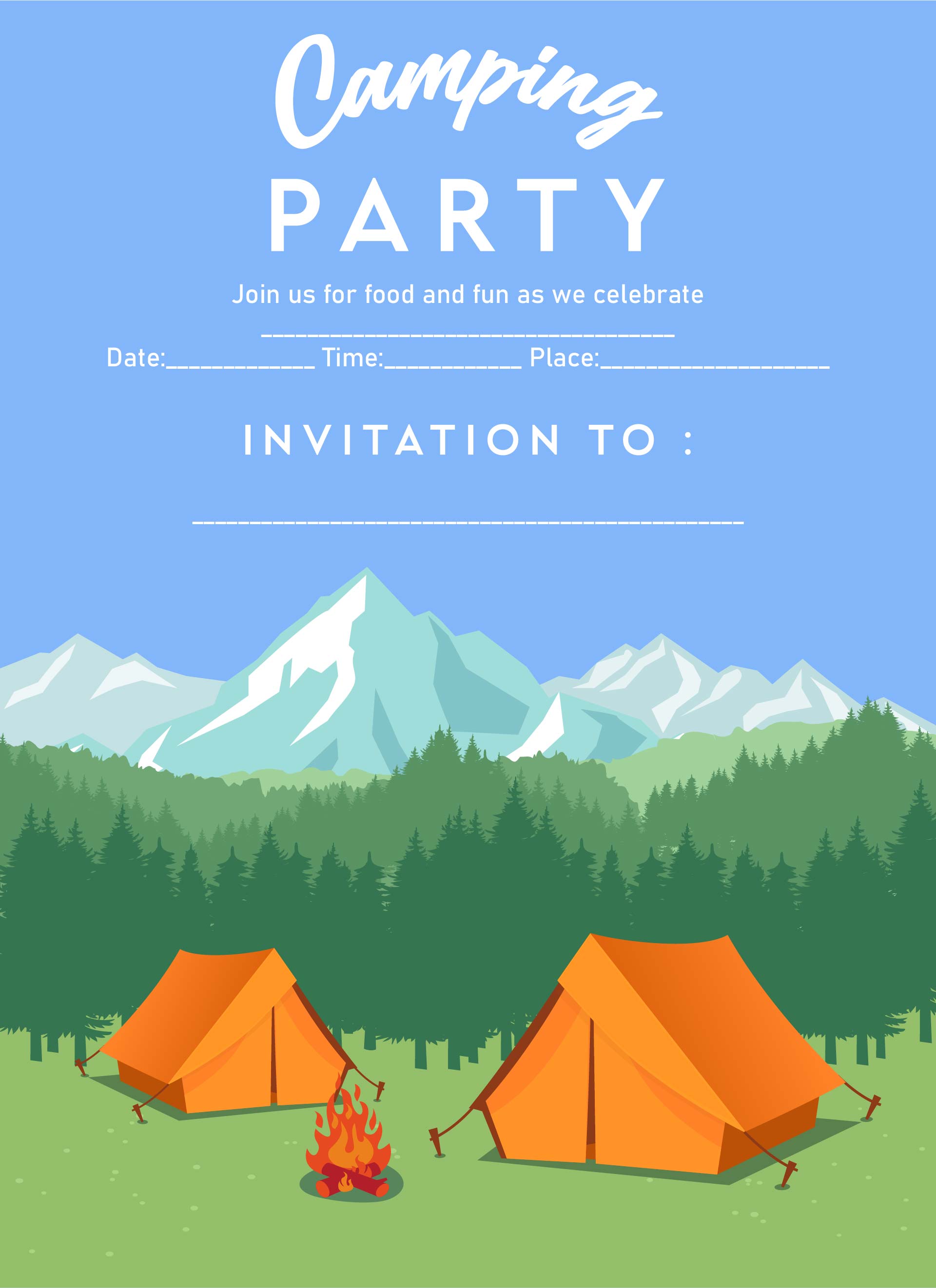 10-best-camping-party-invitations-free-printable-printablee