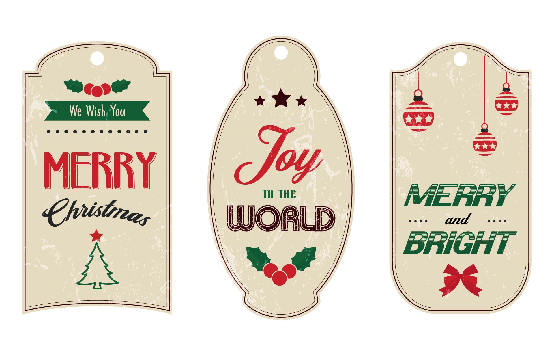 7 Best Free Vintage Printable Christmas Tags PDF For Free At Printablee