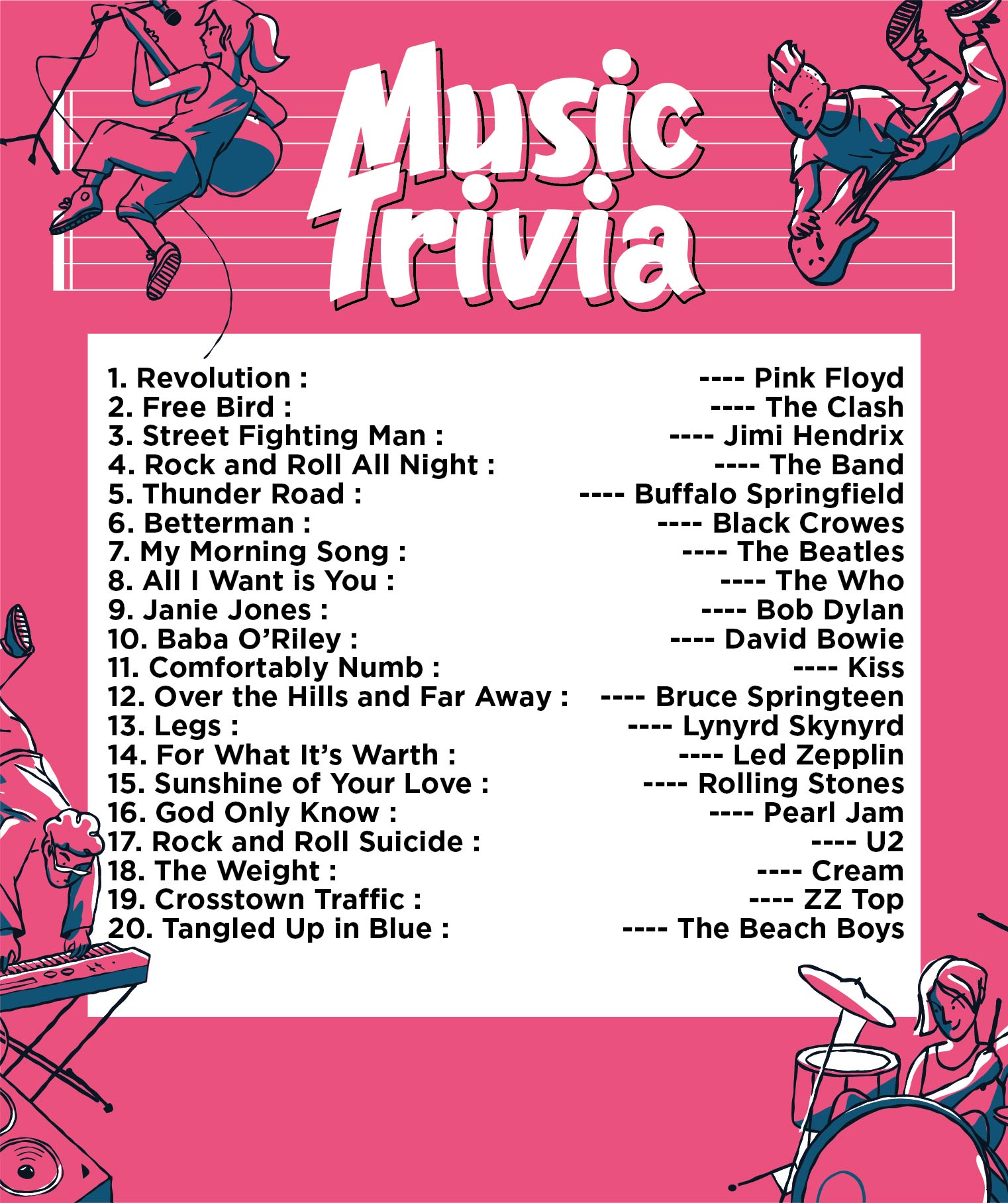Printable Trivia Game Questions