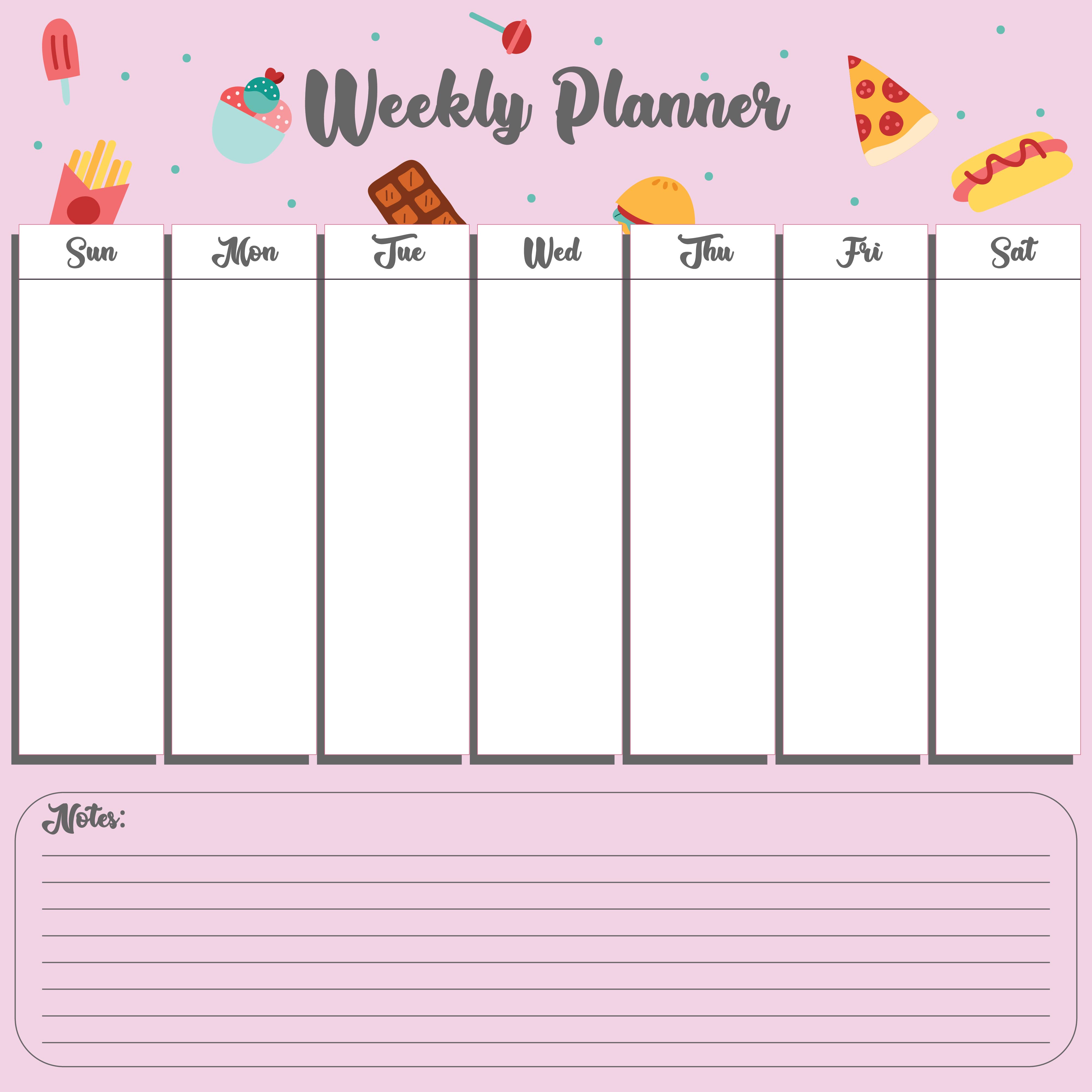 download weekly planner pdf