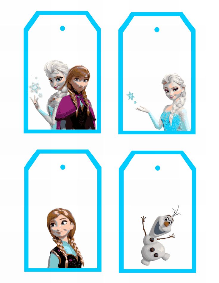 Frozen Printable Gift Tags