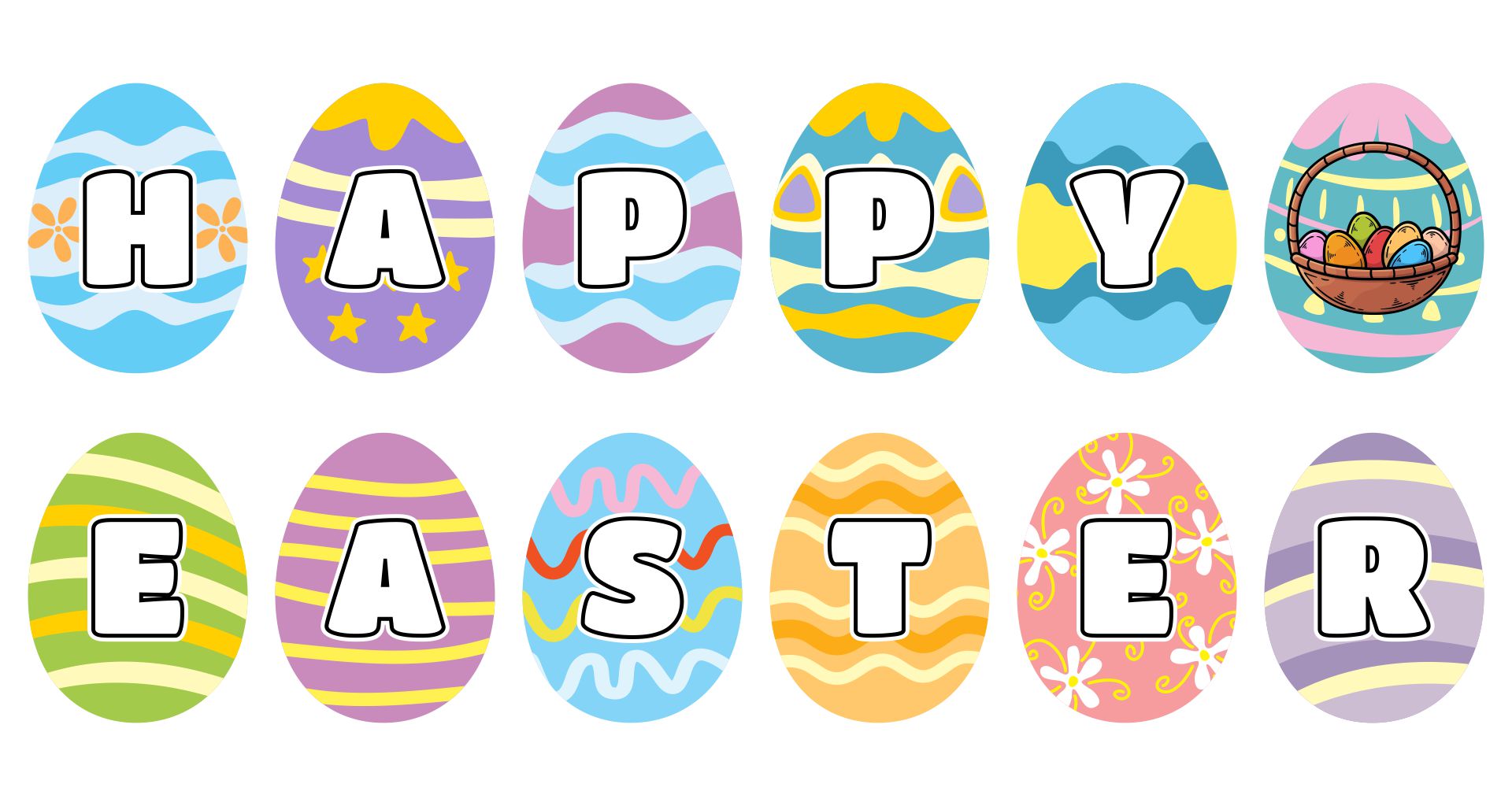 Happy Easter Banner Clip Art Free