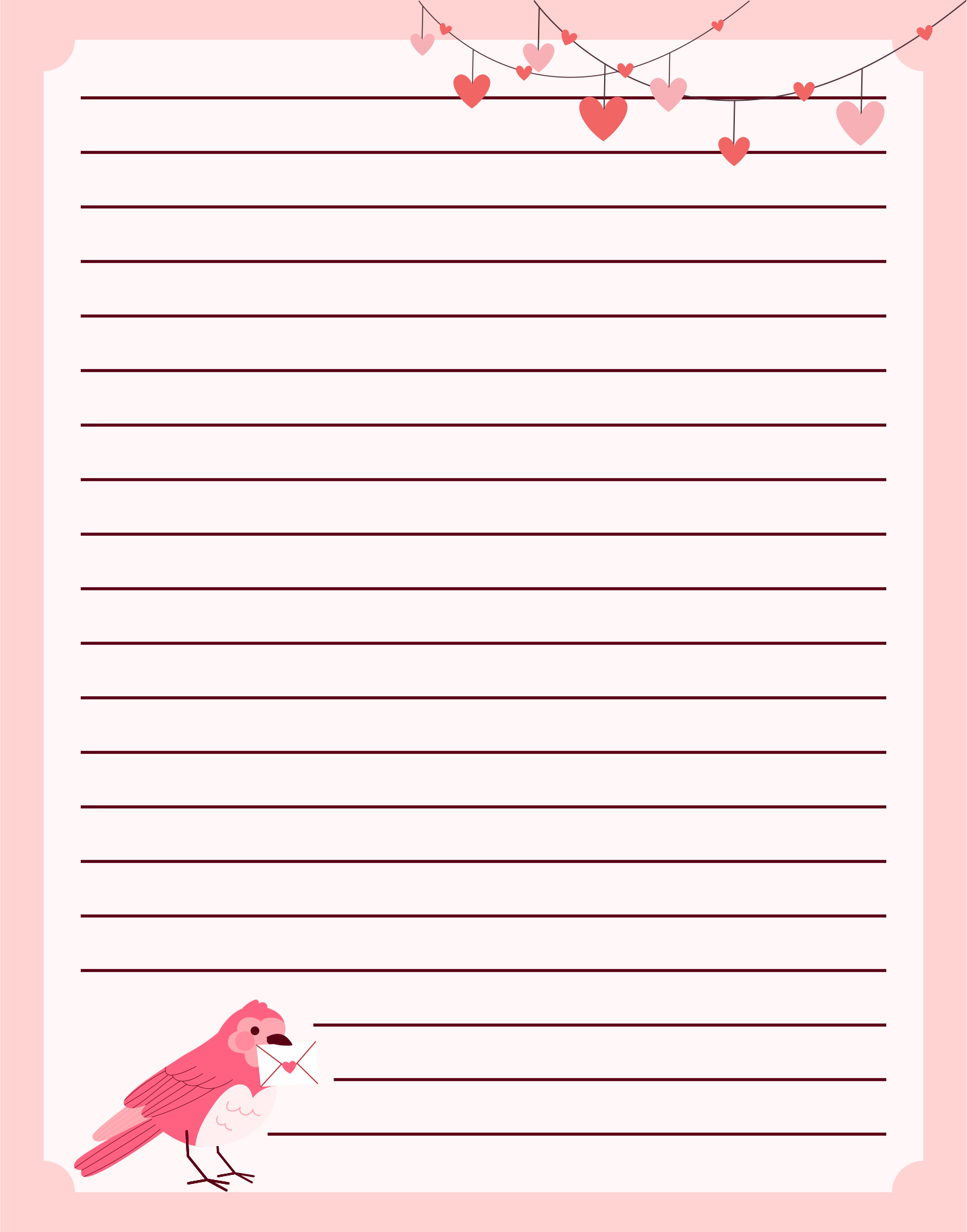 8 Best Cute Owls Love Letter Stationery Printable - printablee.com