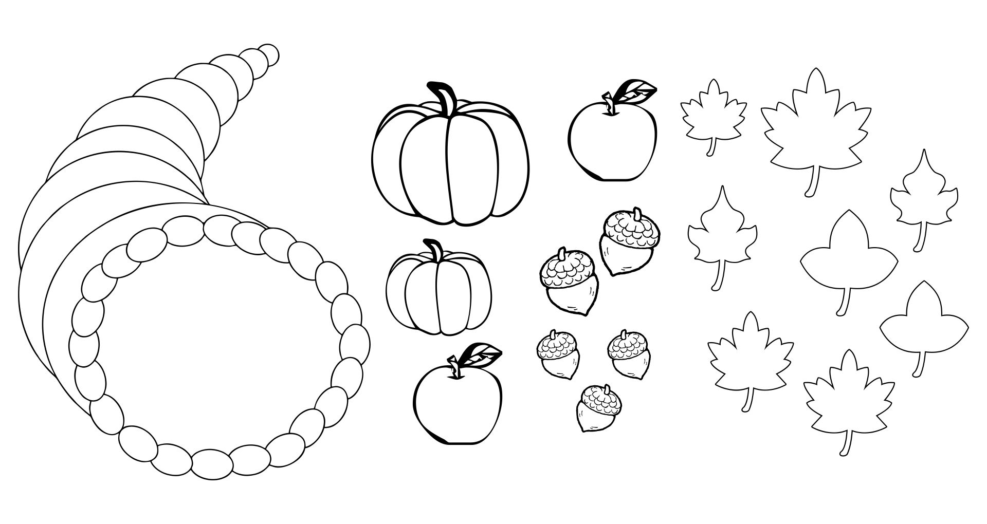  Printable Fruit and Vegetable Templates