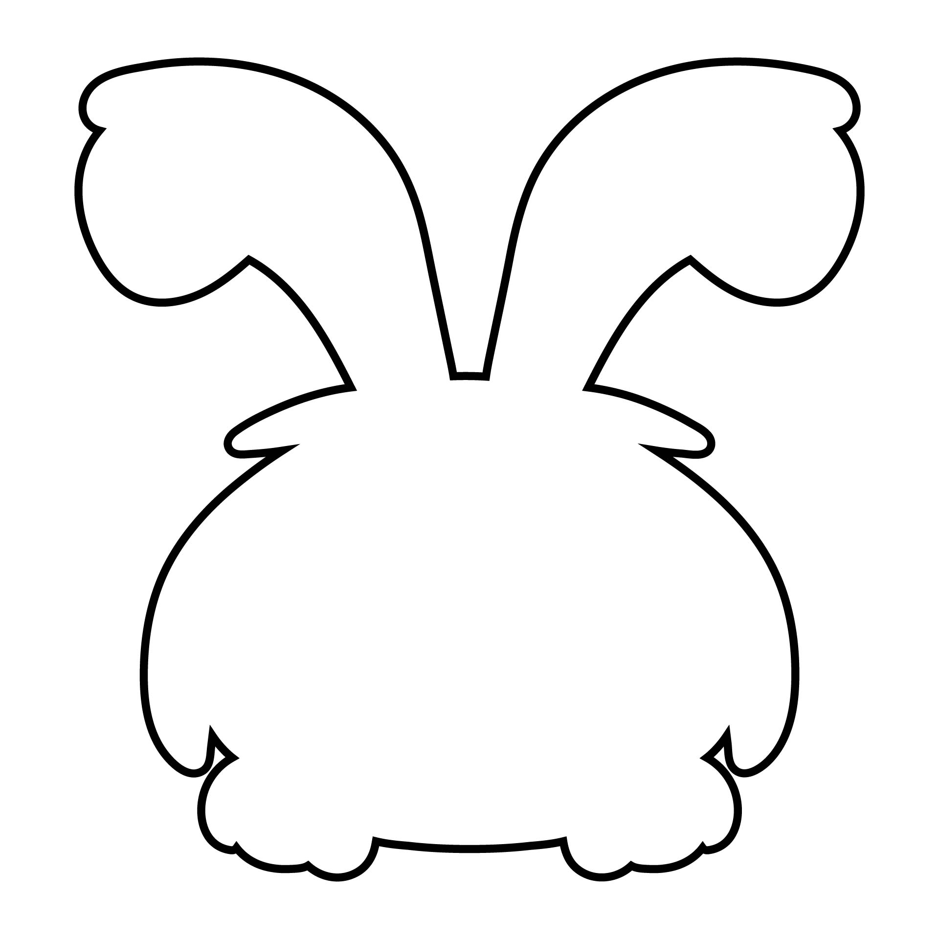 Printable Easter Bunny Cut Out