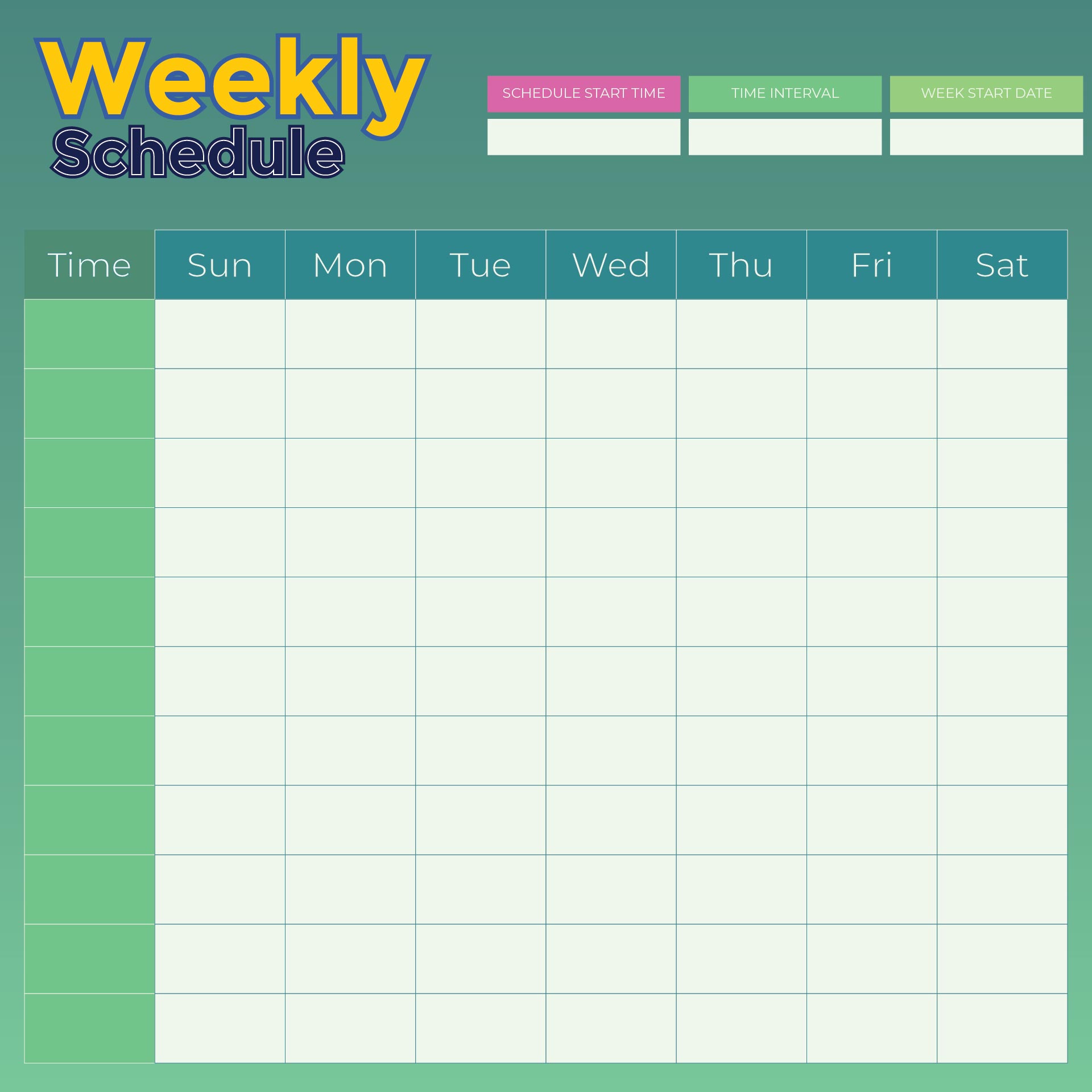 Free Printable Weekly Schedule Pdf Free Printable Worksheet