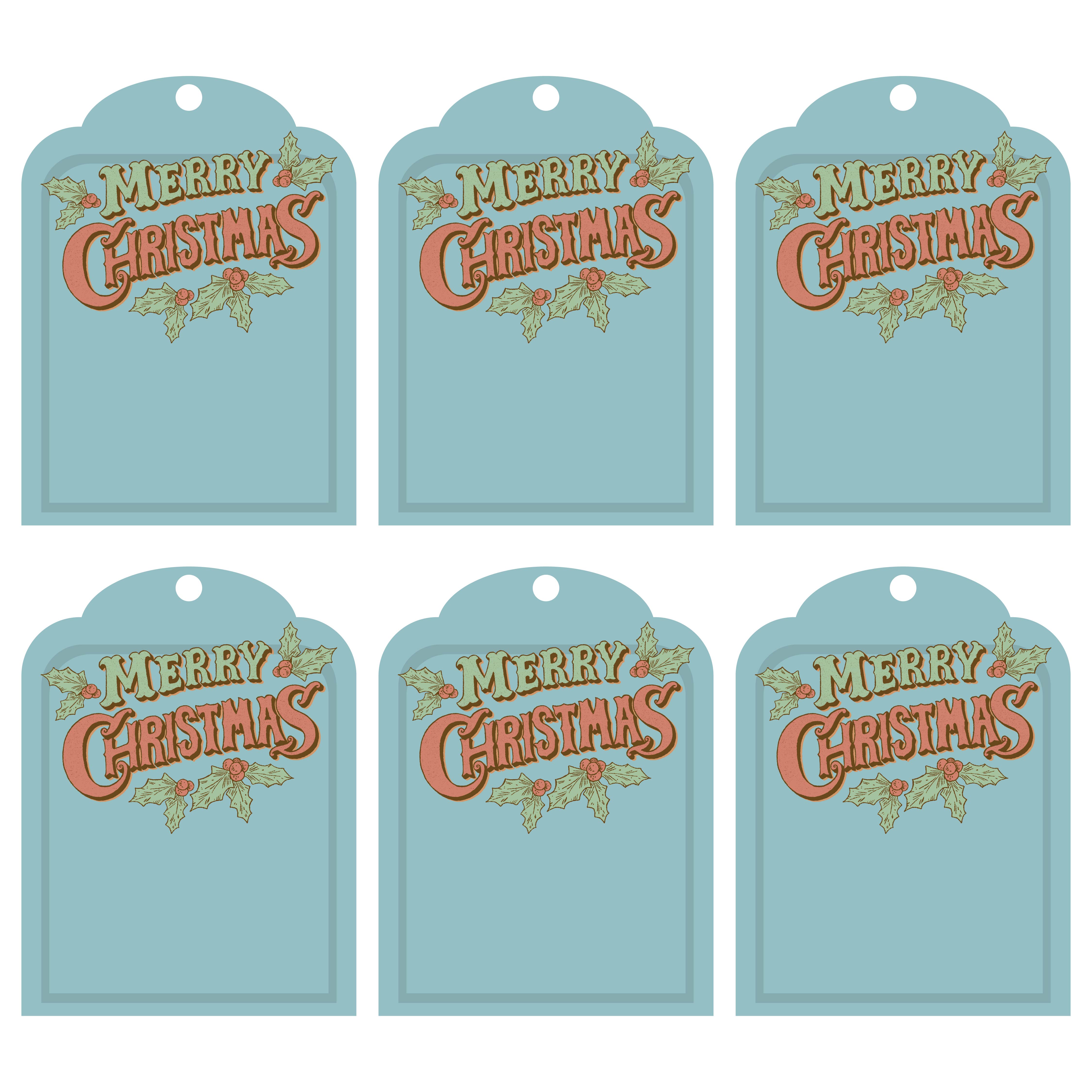 Vintage Christmas Tags 10 Free PDF Printables Printablee