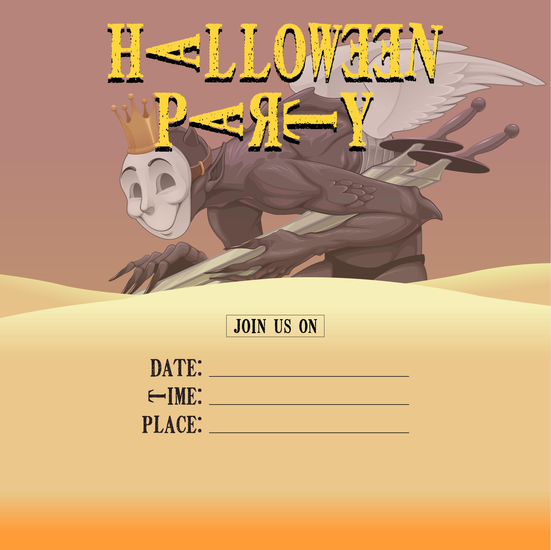 Printable Halloween Invitations for Adults