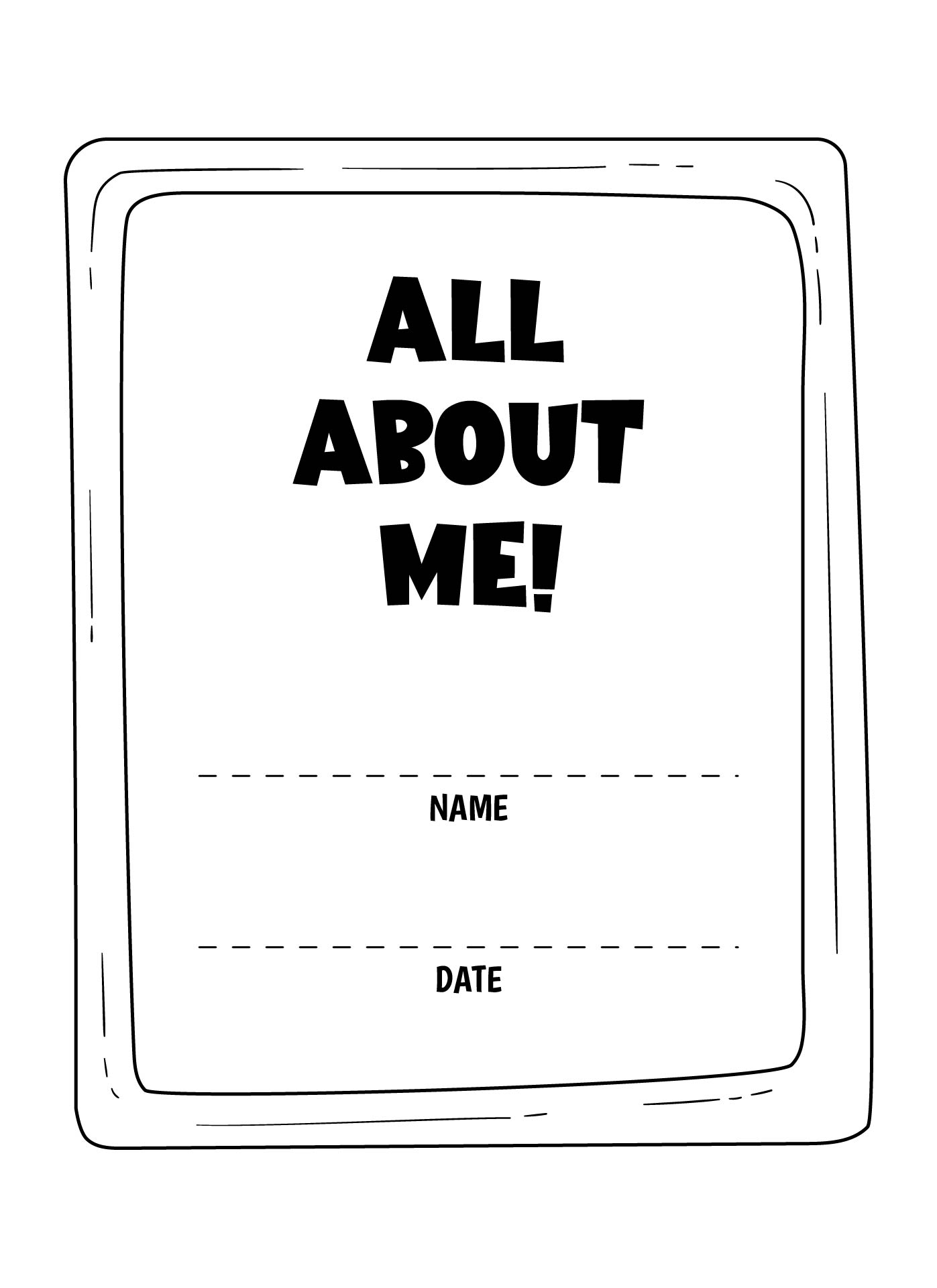 A Book About Me 20 Free PDF Printables Printablee a-book-about-me-20-free-pdf-printables-printablee