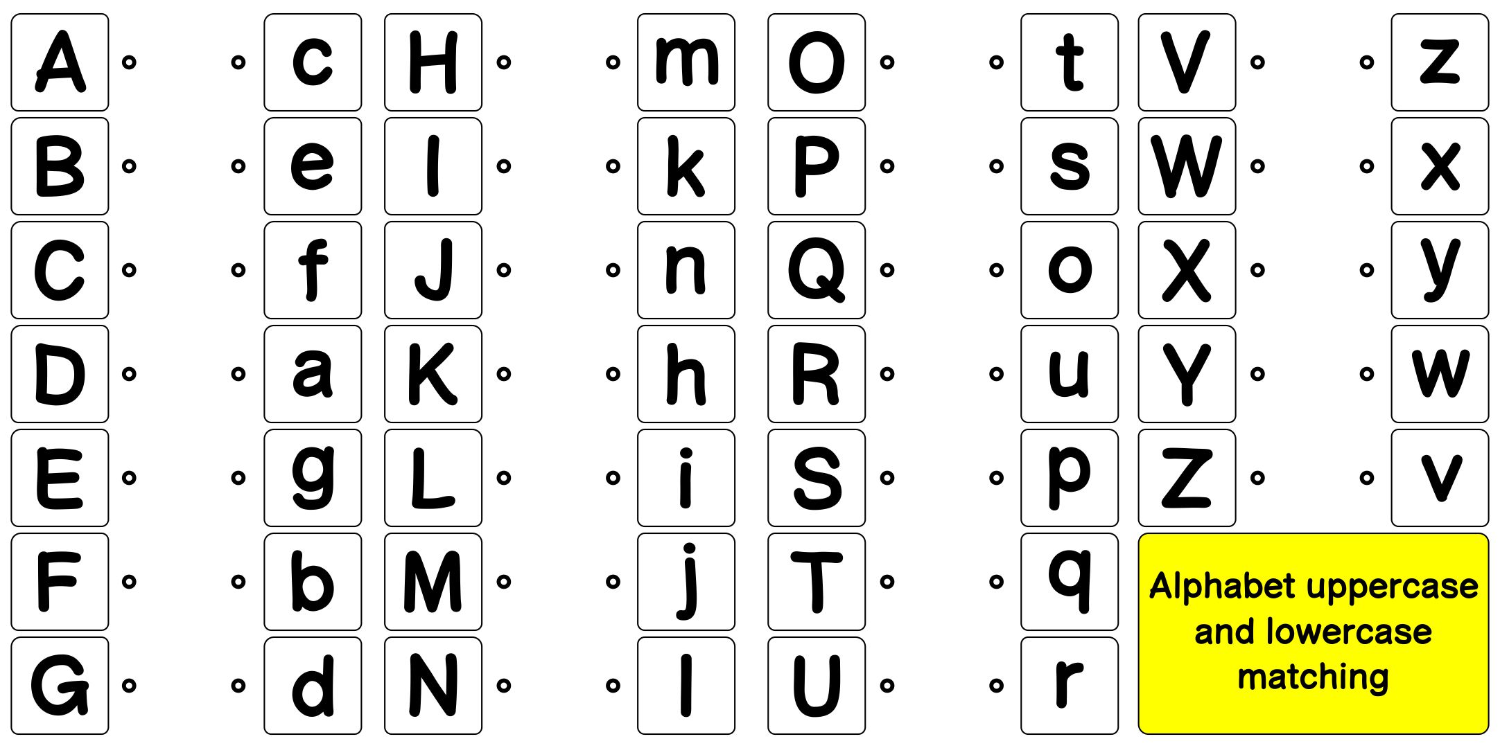 7 Best Alphabet Matching Printable Worksheets Printablee Com