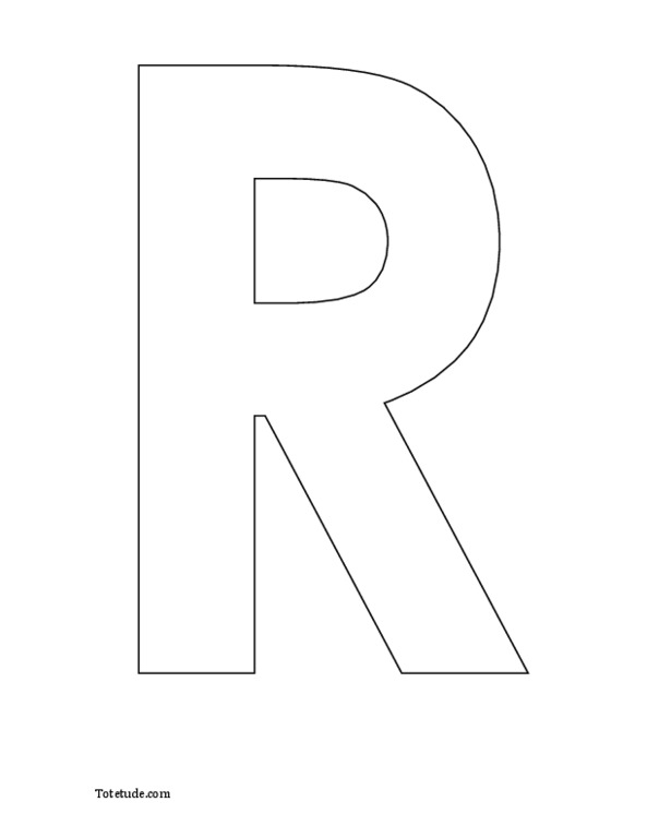 7 Best Images of Large Printable Alphabet Letter R Template - Free ...