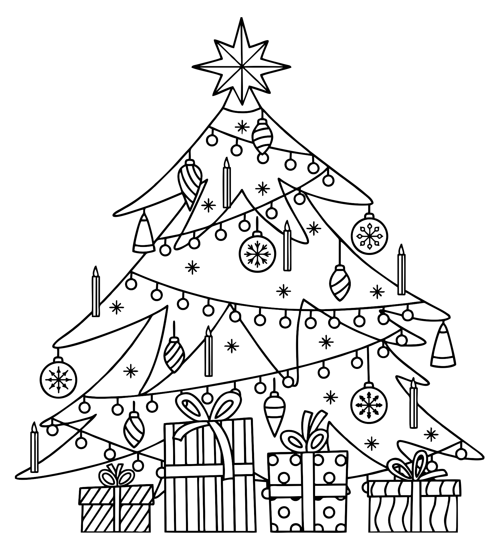 6 Best Printable Christmas Tree Clip Art