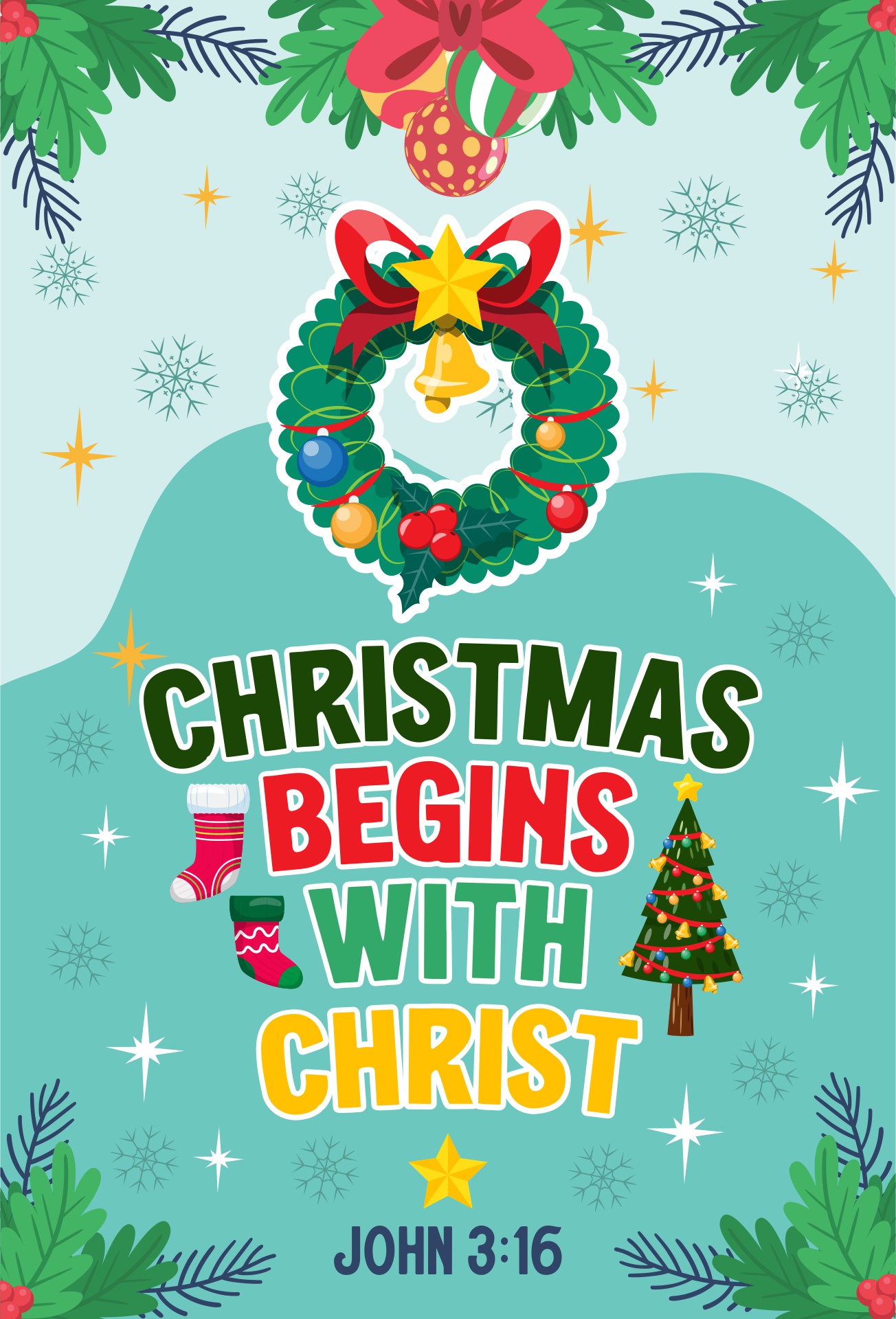 Printable Religious Christmas Tree Ornaments