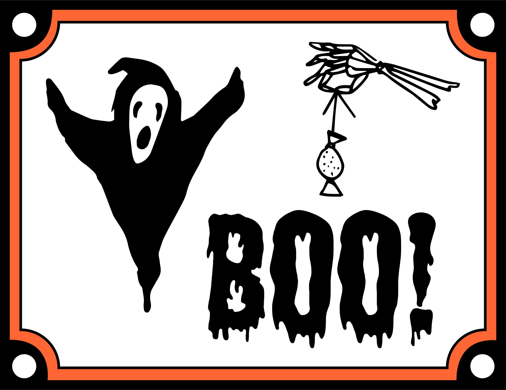 Printable Halloween Boo Sign
