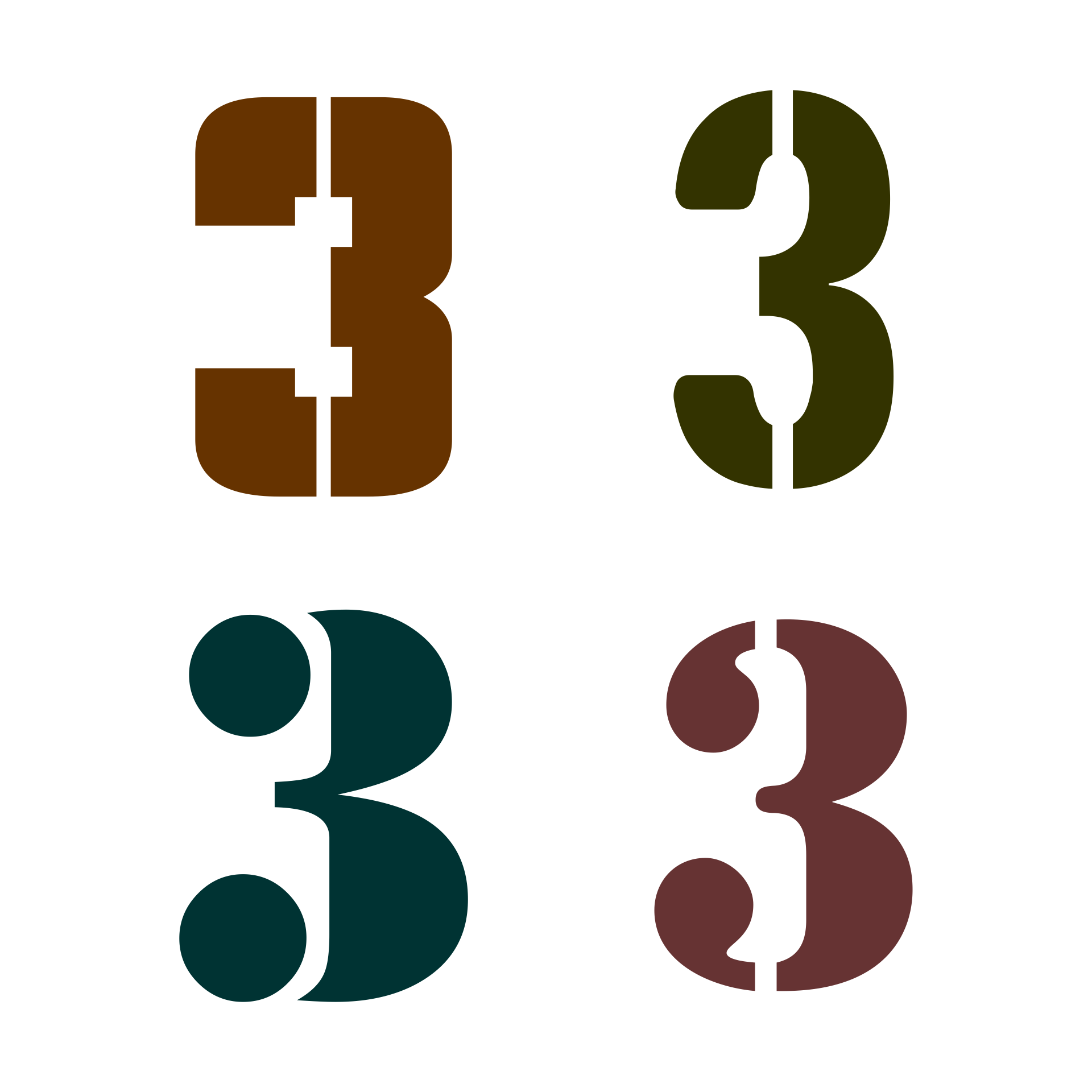 Number 3 Stencils 10 Free PDF Printables Printablee