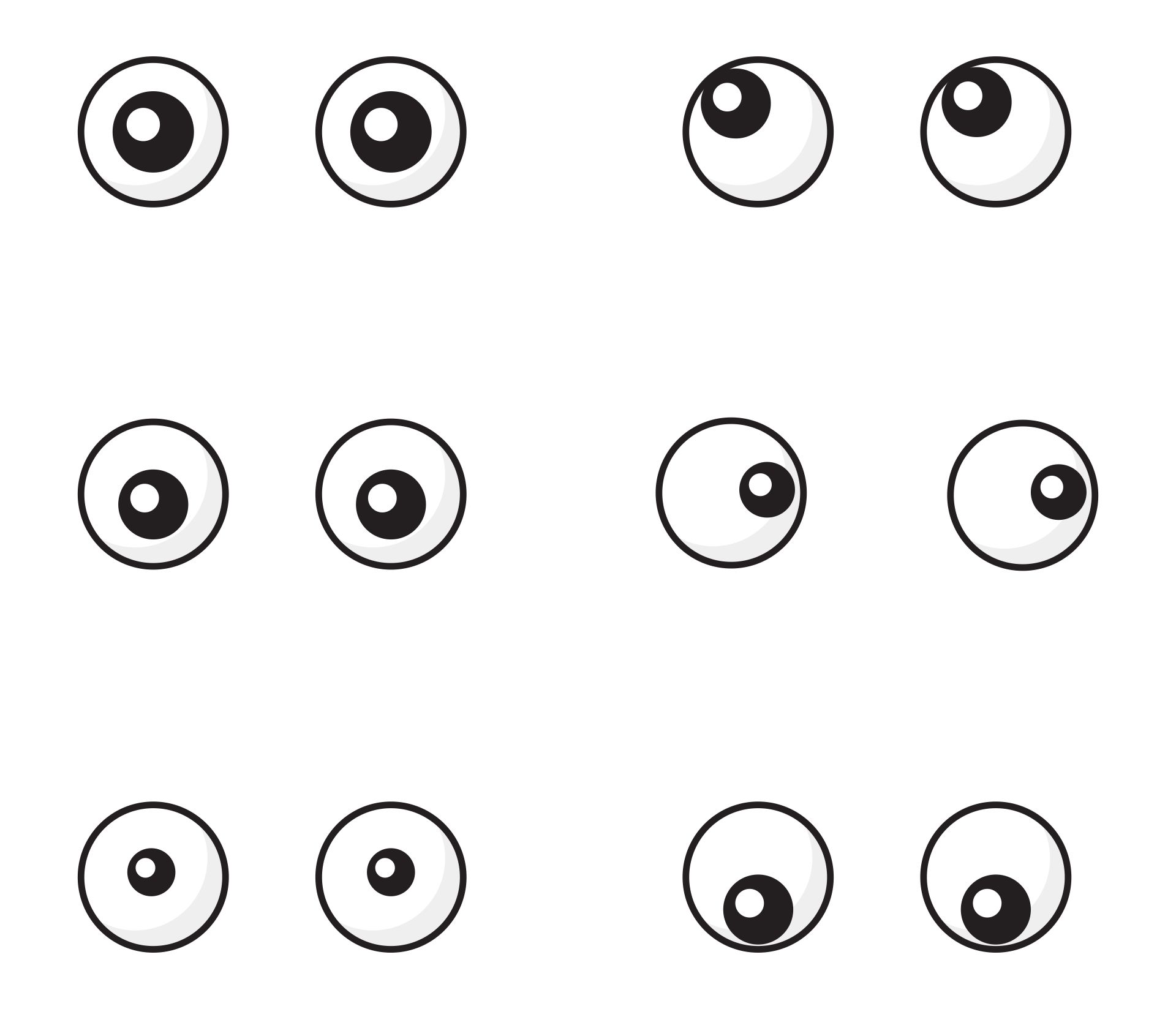 Printable Eyes For Glasses