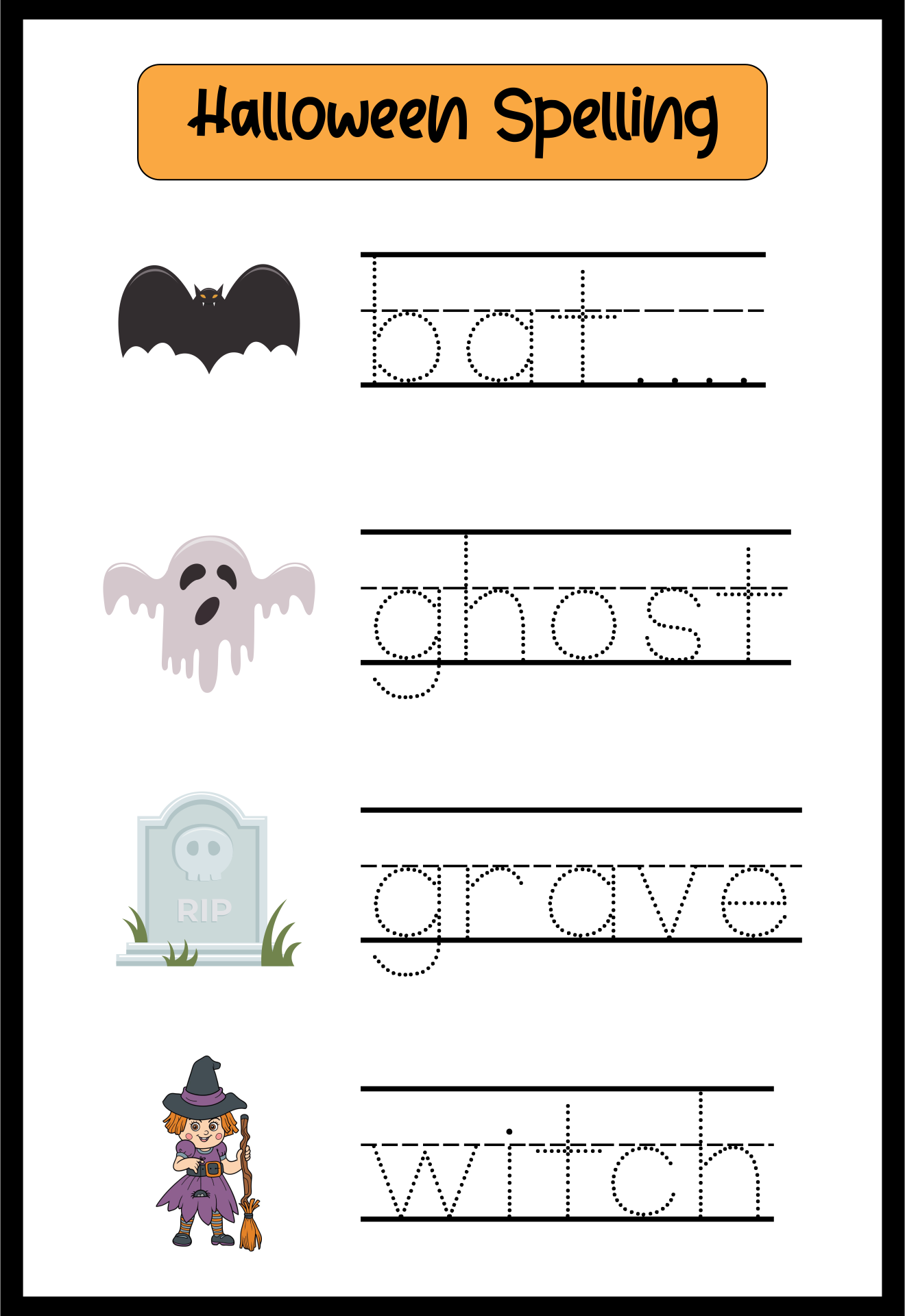 Halloween Pre-K Printables