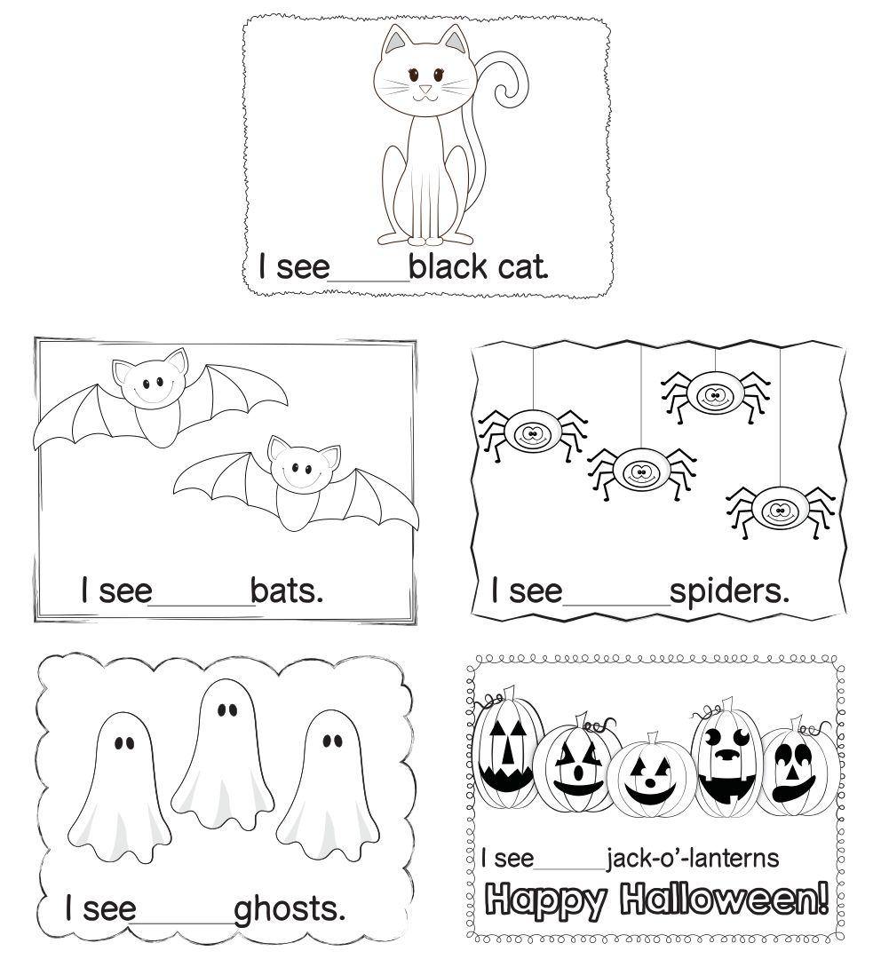 Halloween Pre-K Worksheets