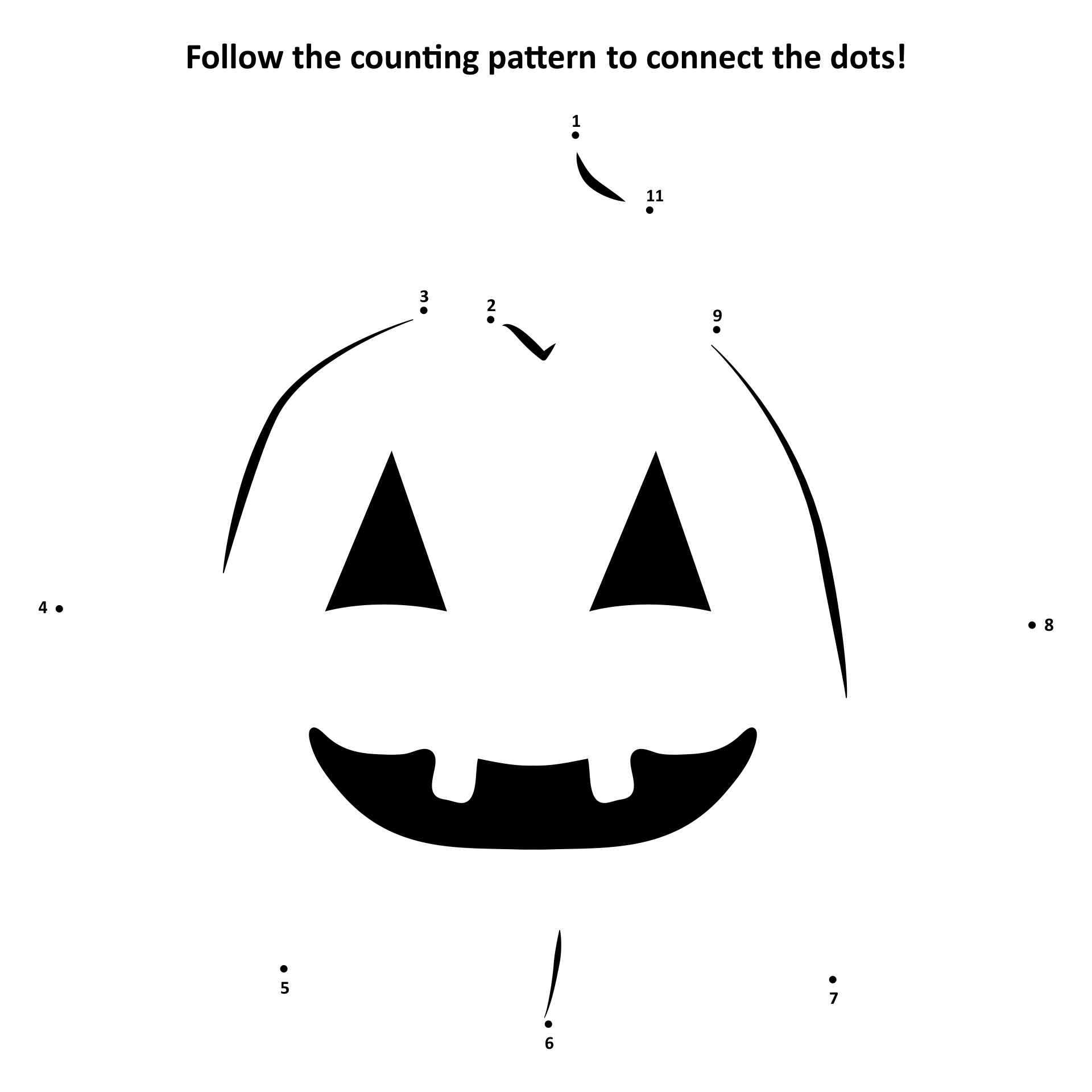 Halloween Connect the Dots Printables