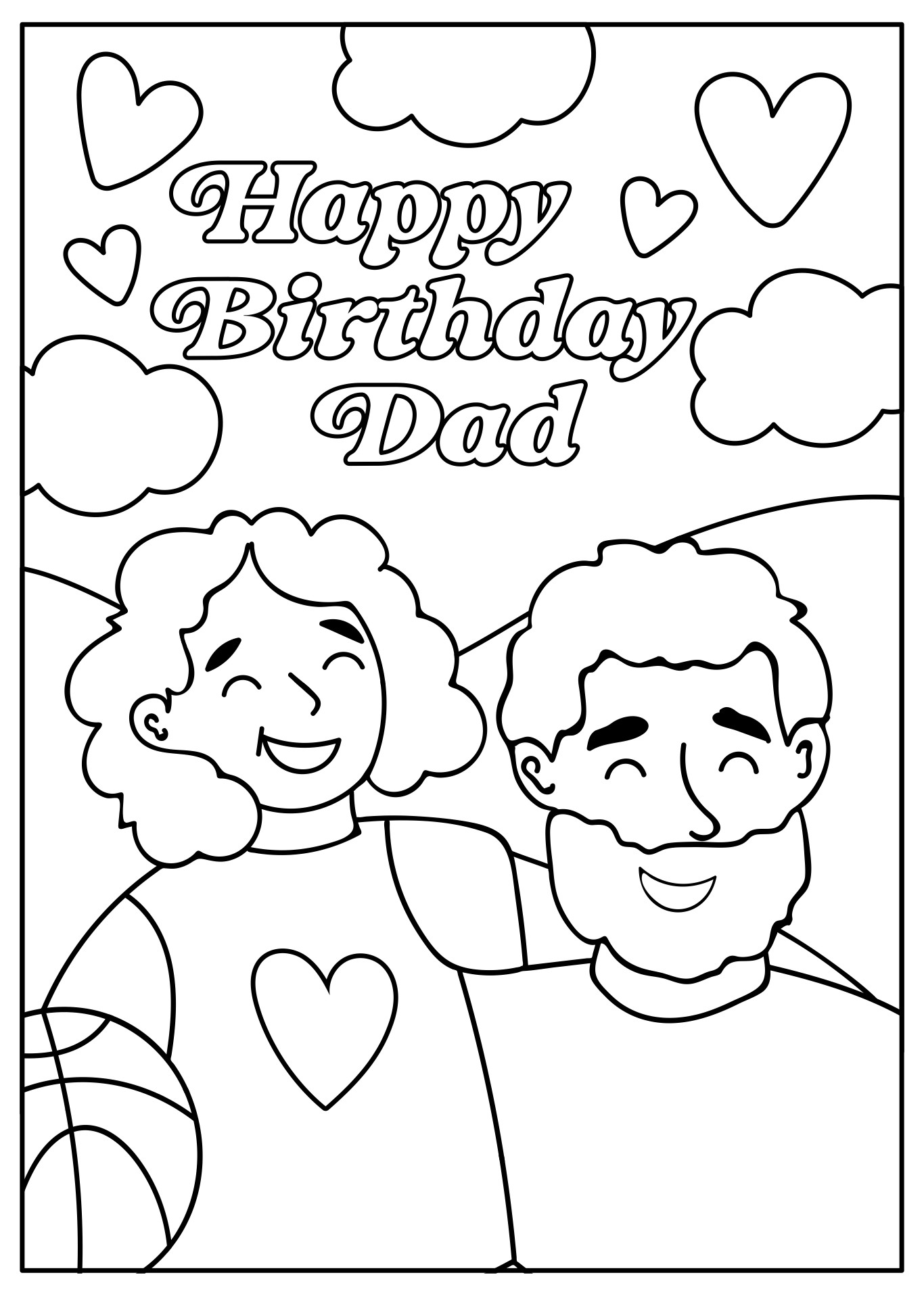 Happy Birthday Dad Printable Card