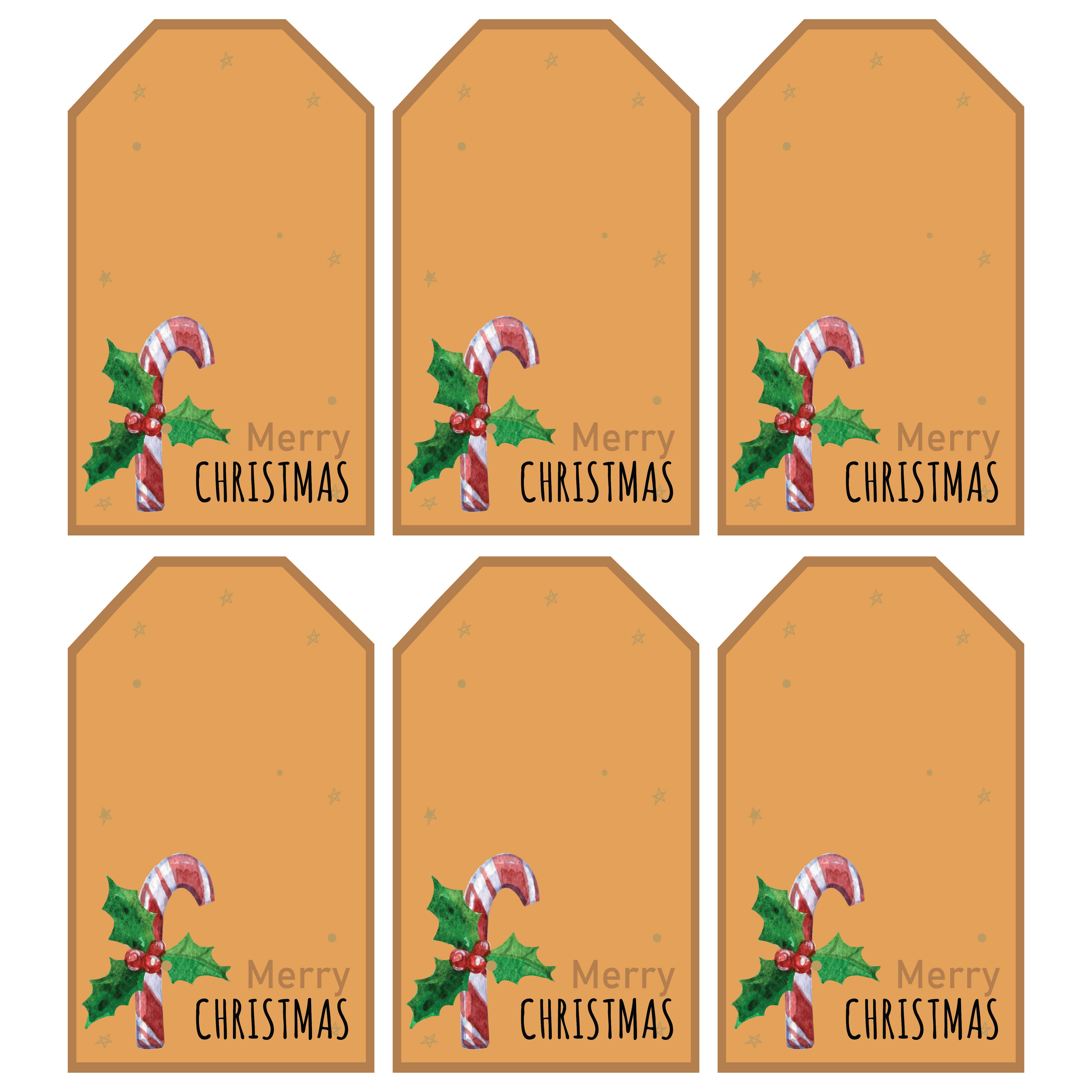 Primitive Country Christmas Gift Tags Printable