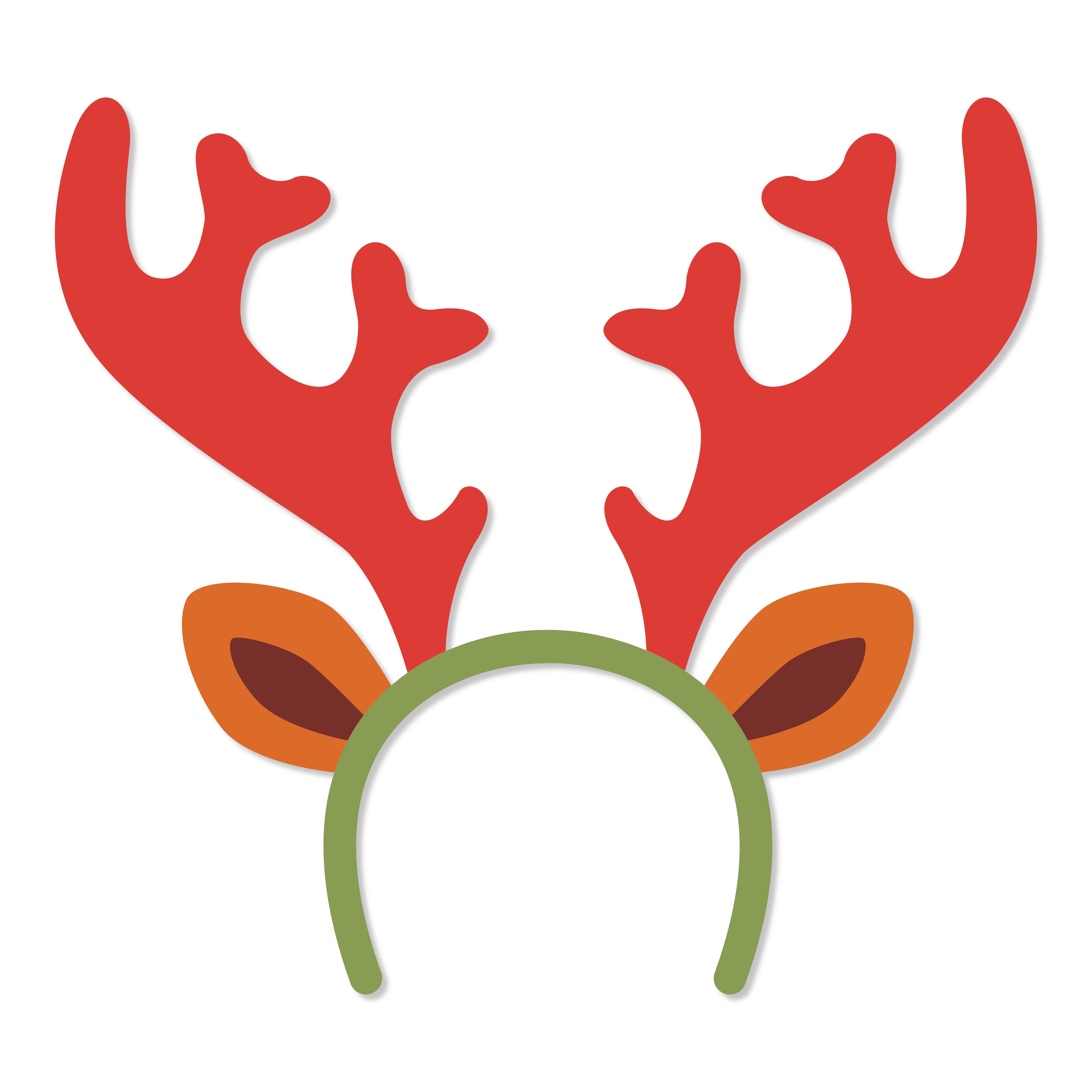 Printable Kids Christmas Craft Reindeer.