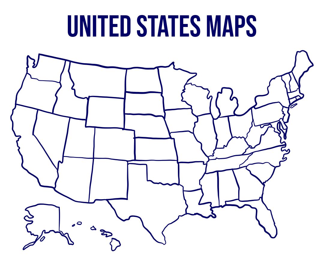 Printable US Maps United States