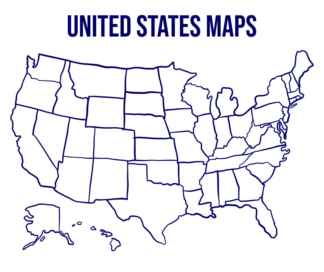 10 Best Printable Map Of United States