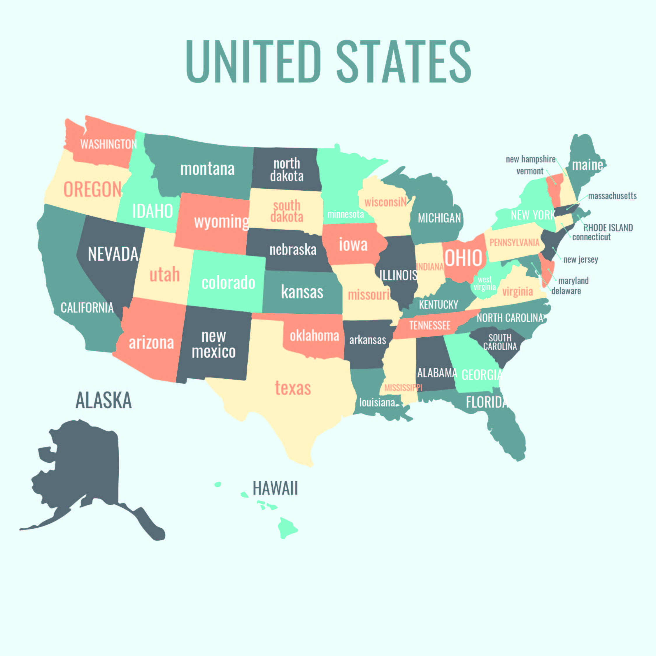 Printable Usa Map Of States Images And Photos Finder