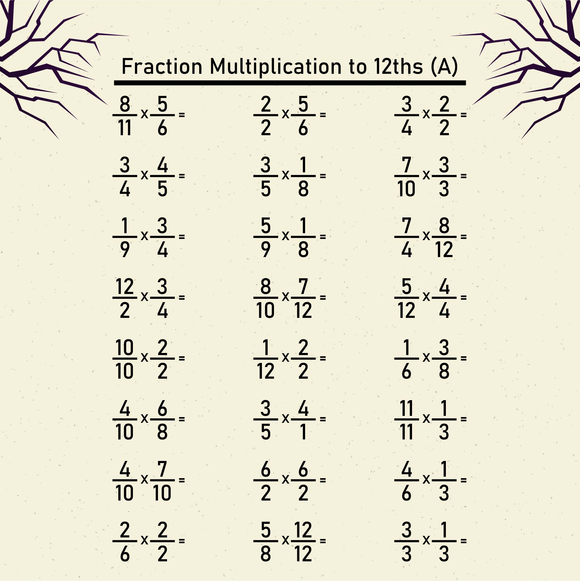 Math worksheets to print 6th grade