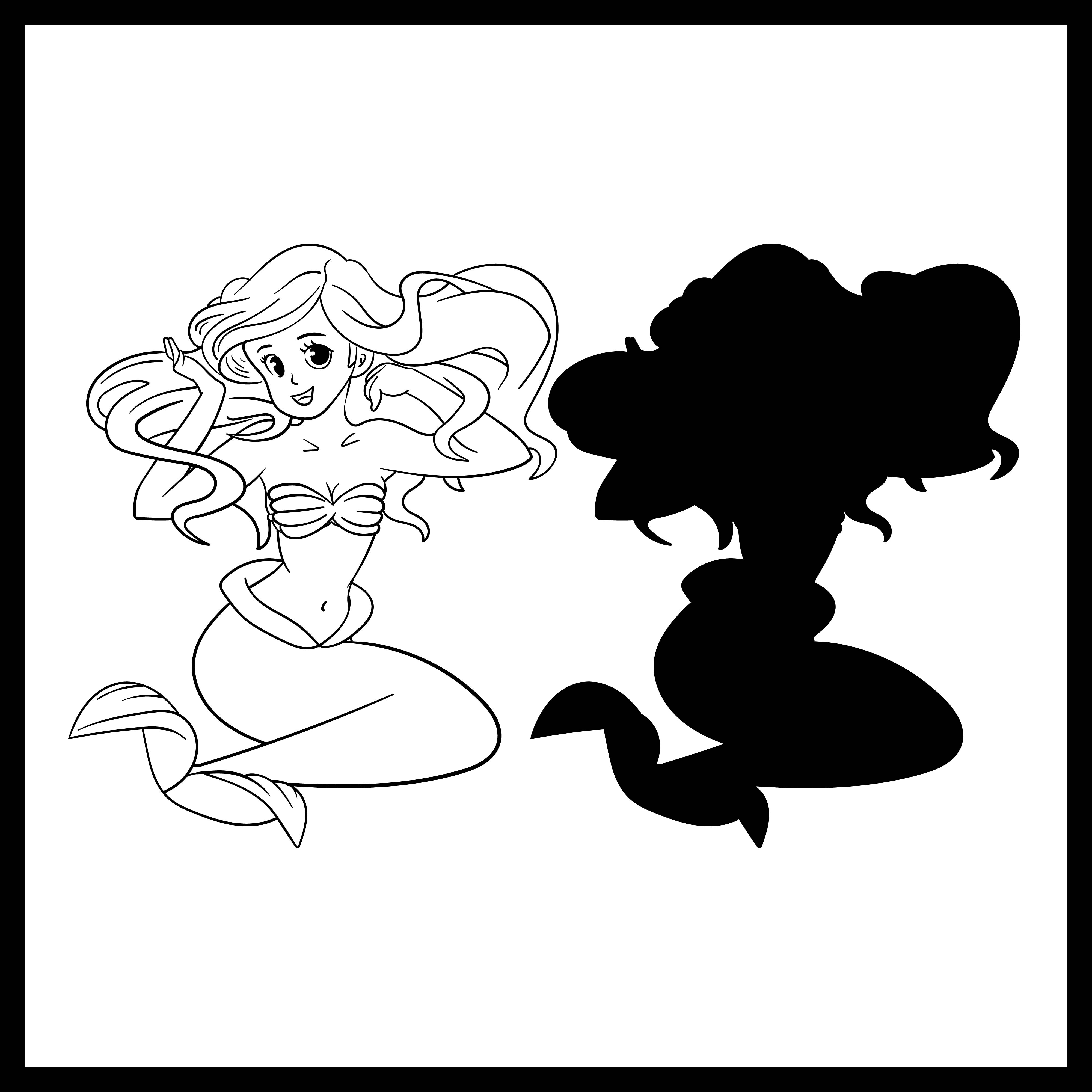 Disney Little Mermaid Silhouette
