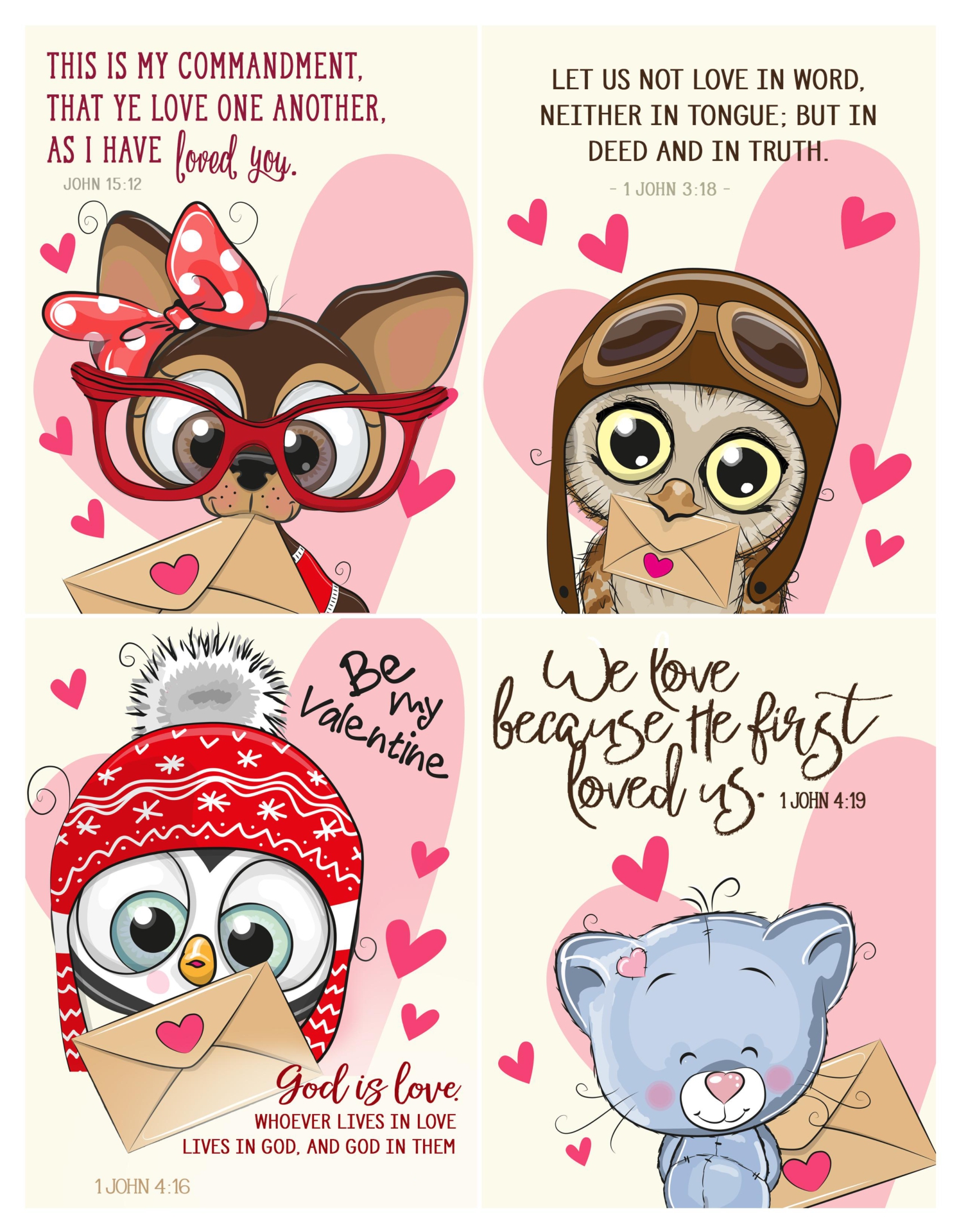 10 Best Christian Valentine Cards Free Printable Printablee pin-on-create