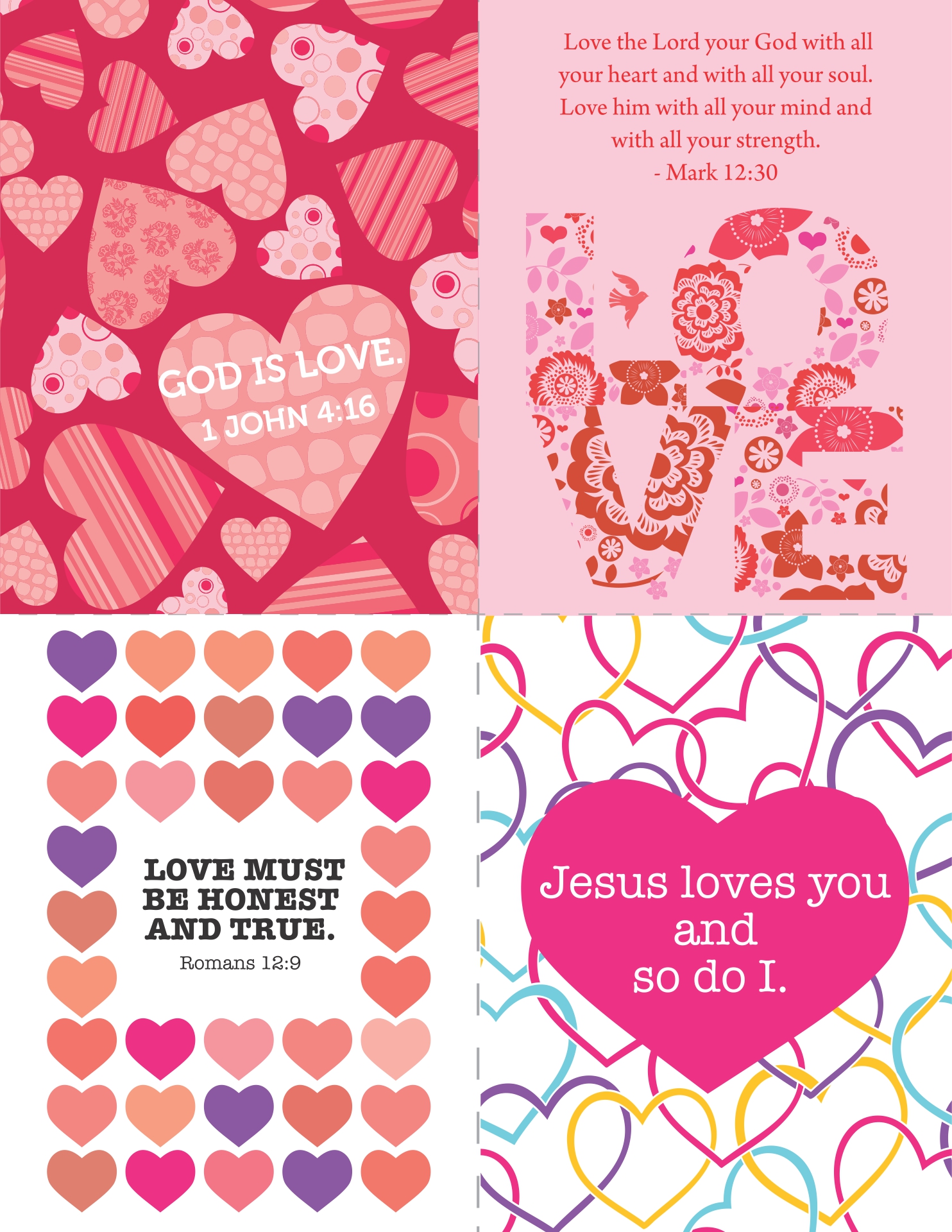 10 Best Christian Valentine Cards Free Printable Printablee